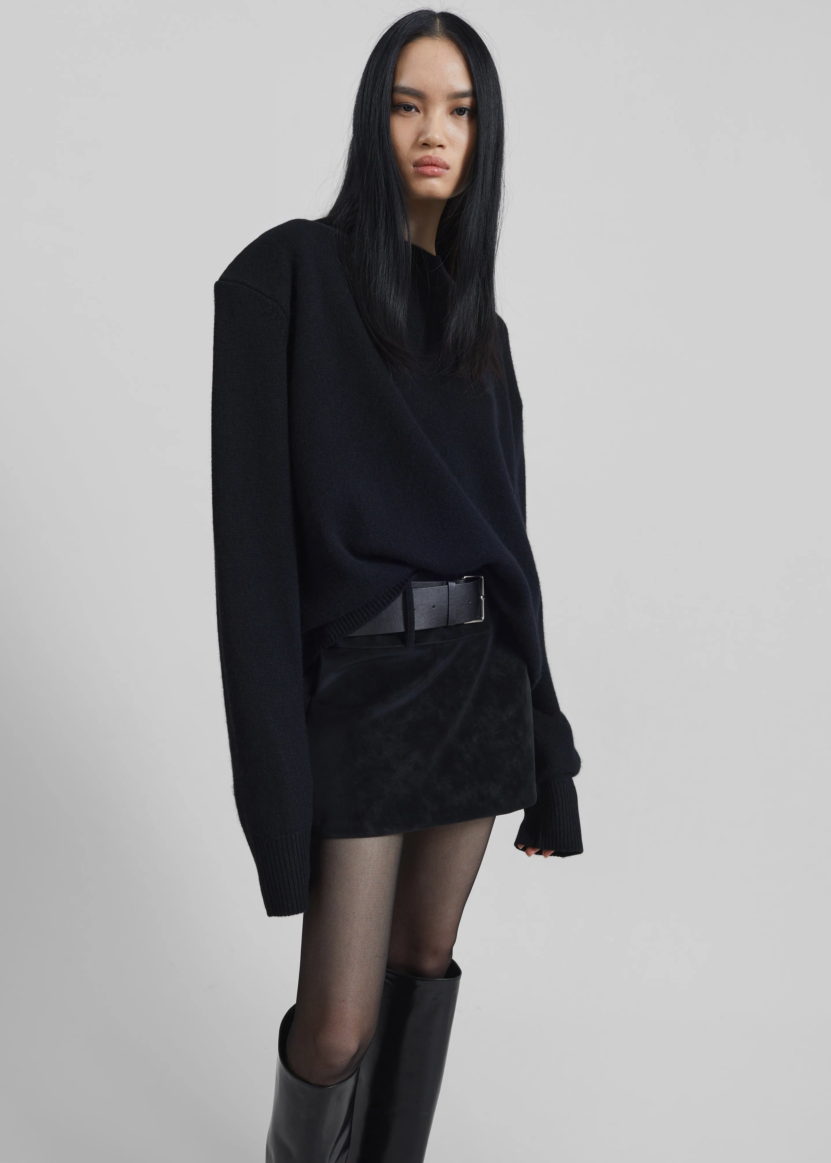 Arosa Belted Mini Skirt - Black sold by Frankie Shop product image thumbnail 3