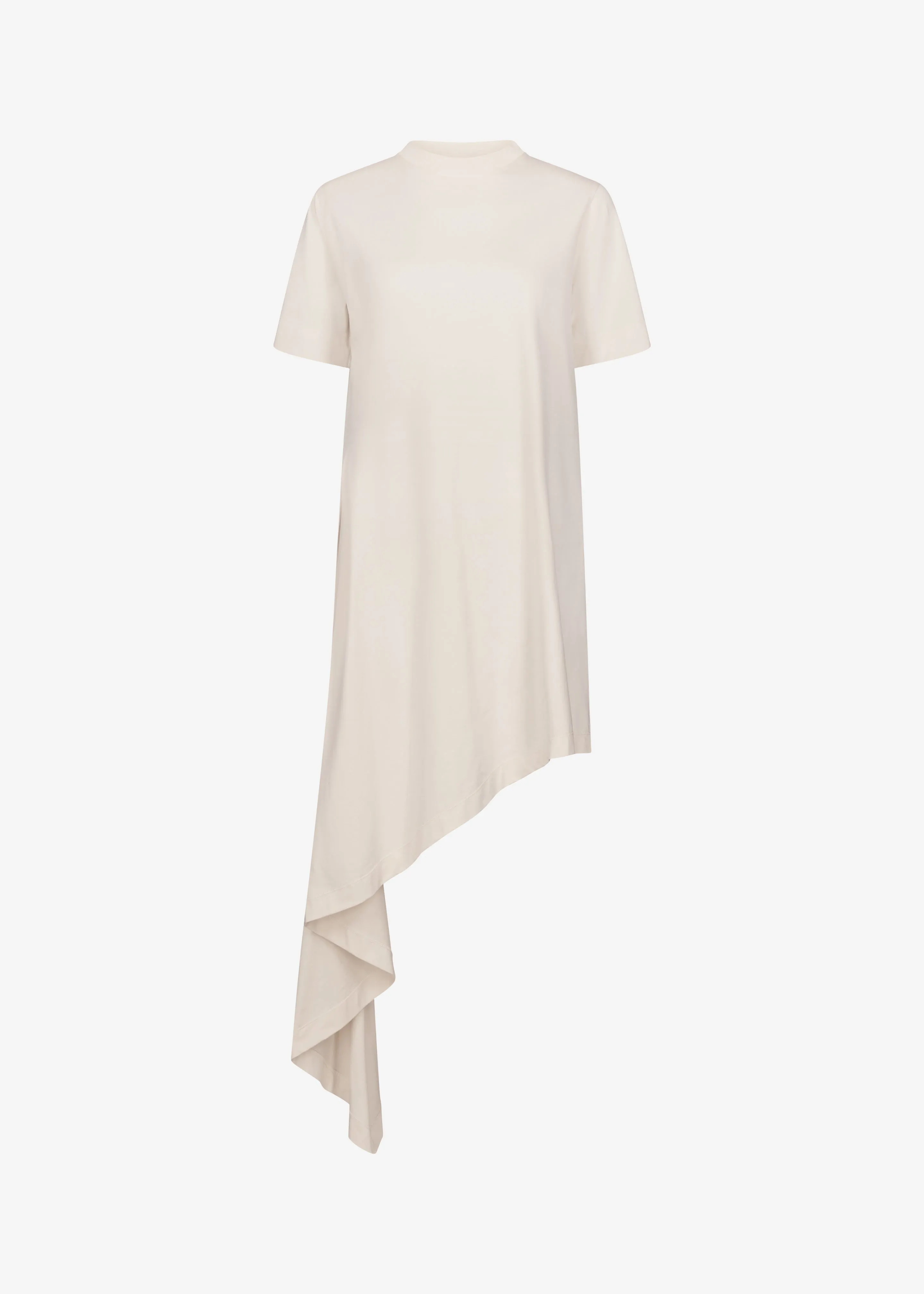 Loulou de Saison Igari Asymmetric T-Shirt Dress - Cream Rose sold by Frankie Shop product image thumbnail 5