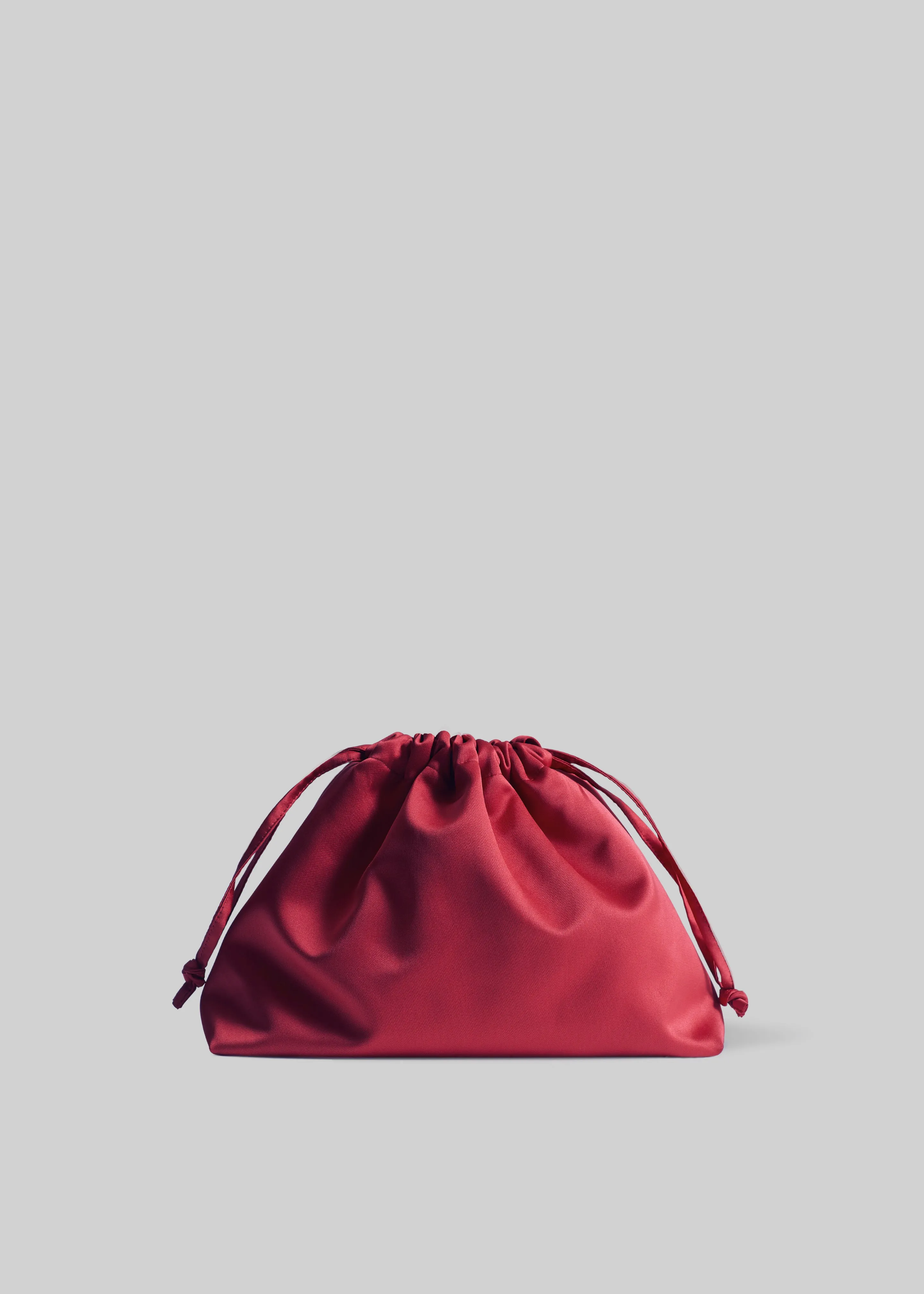 Morgan Satin Small Pouch - Burgundy sold by Frankie Shop product image thumbnail 3