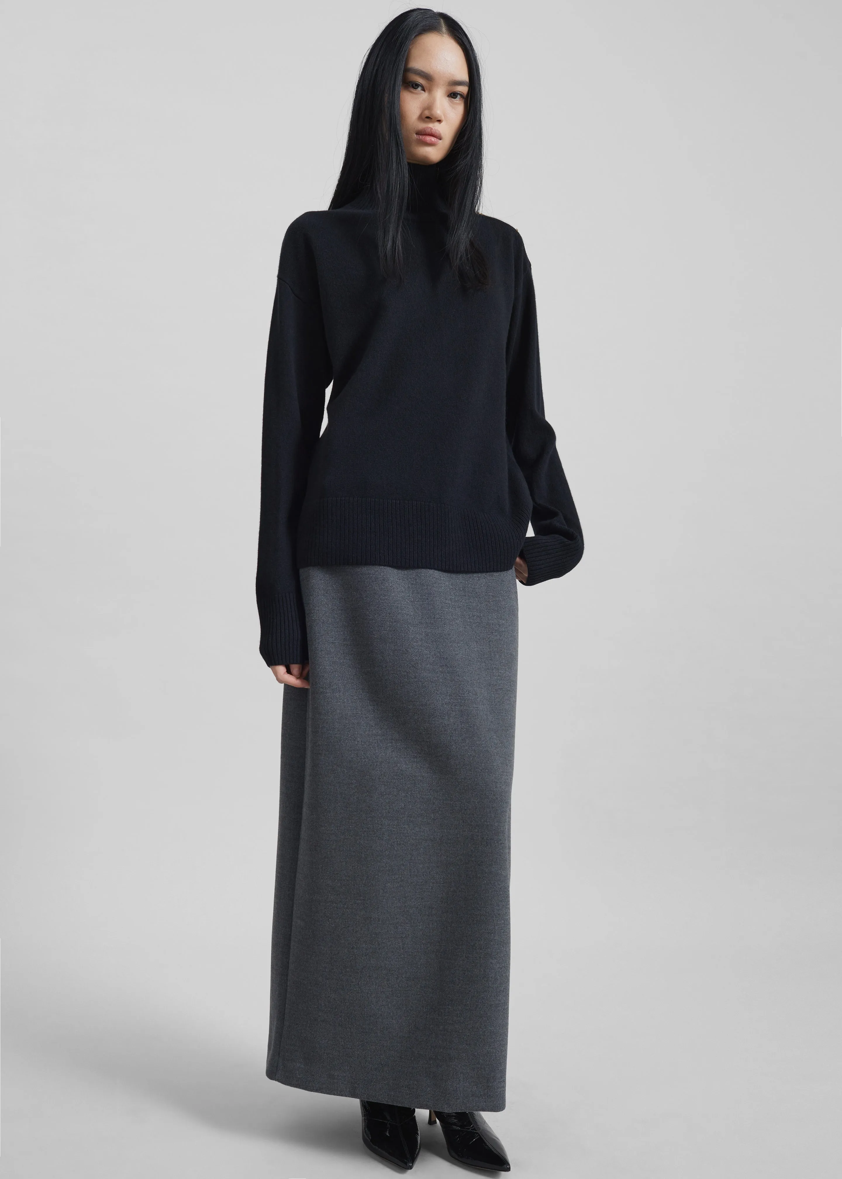 By Malene Birger Vanille Wool Sweater - Black sold by Frankie Shop product image thumbnail 4