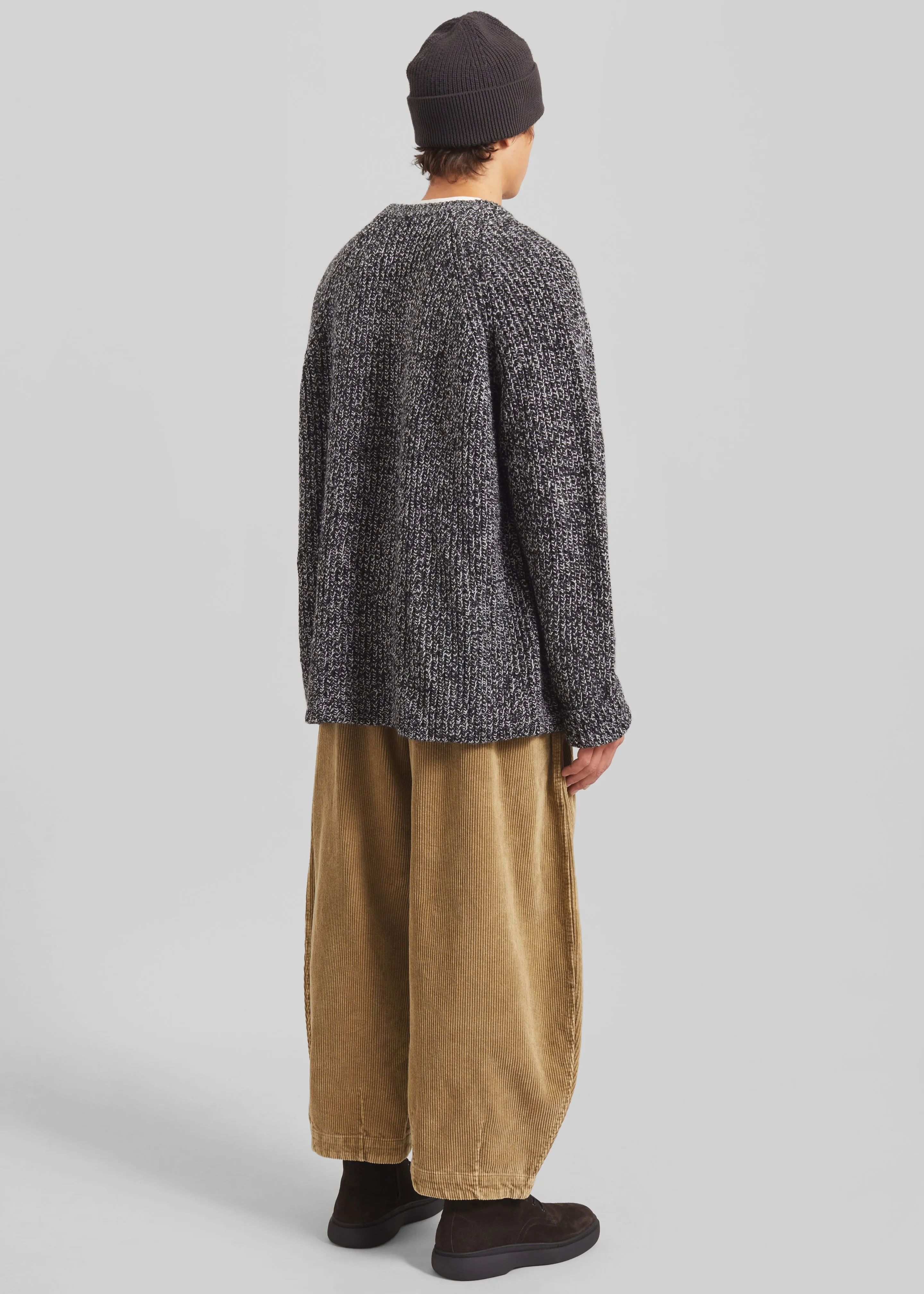 Carter Crewneck Sweater - Black Melange sold by Frankie Shop product image thumbnail 5