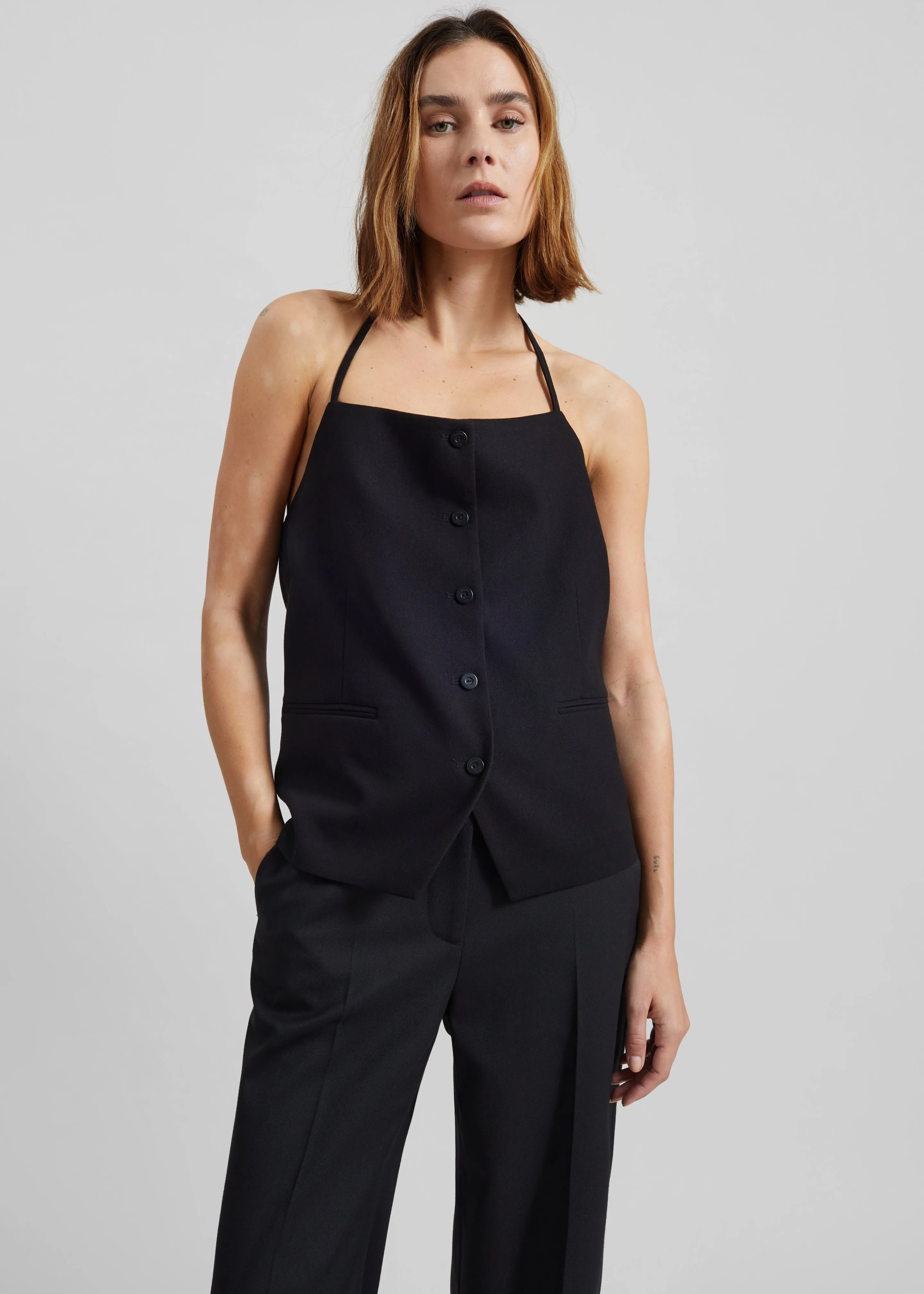 Melwin Halter Vest - Black sold by Frankie Shop product image thumbnail 5