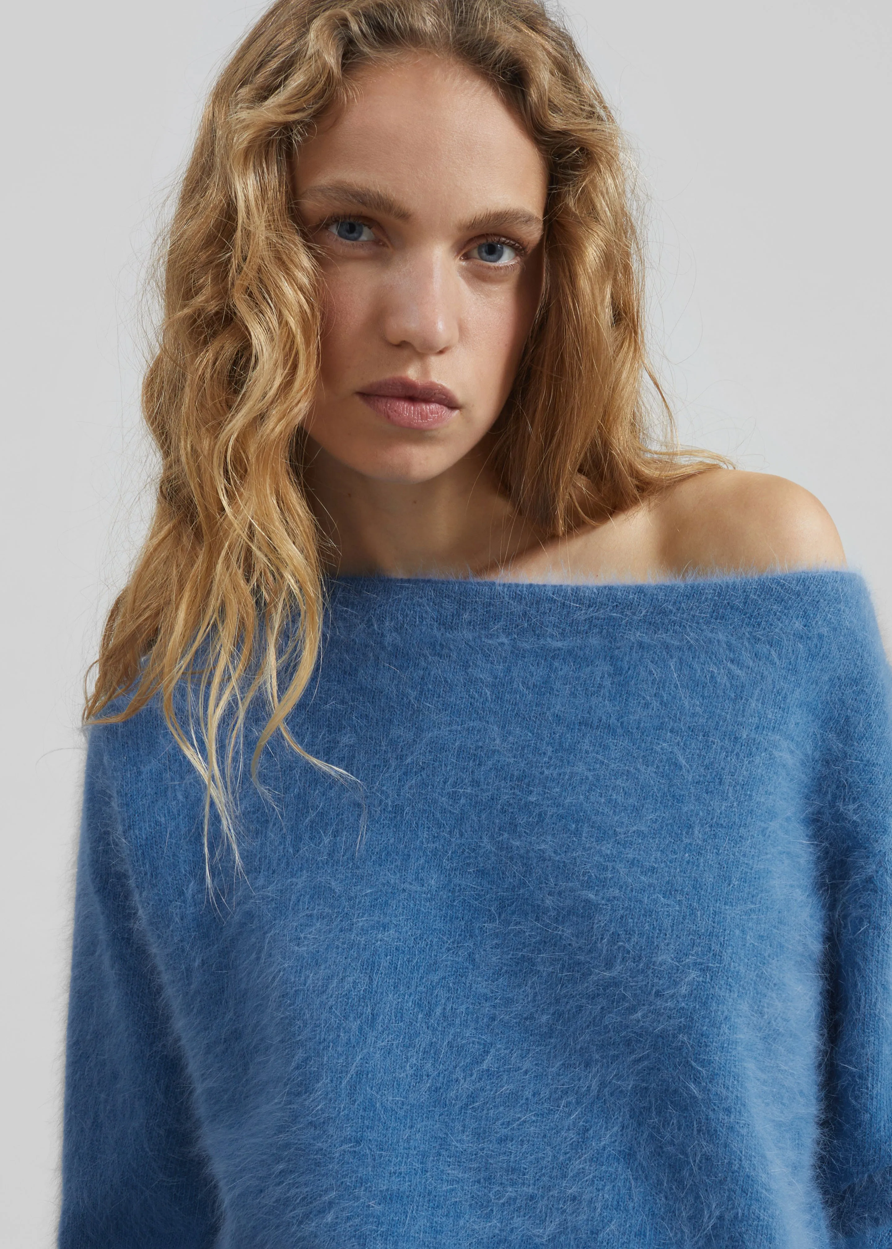 Almere Angora Fuzzy Sweater - Cobalt sold by Frankie Shop product image thumbnail 2