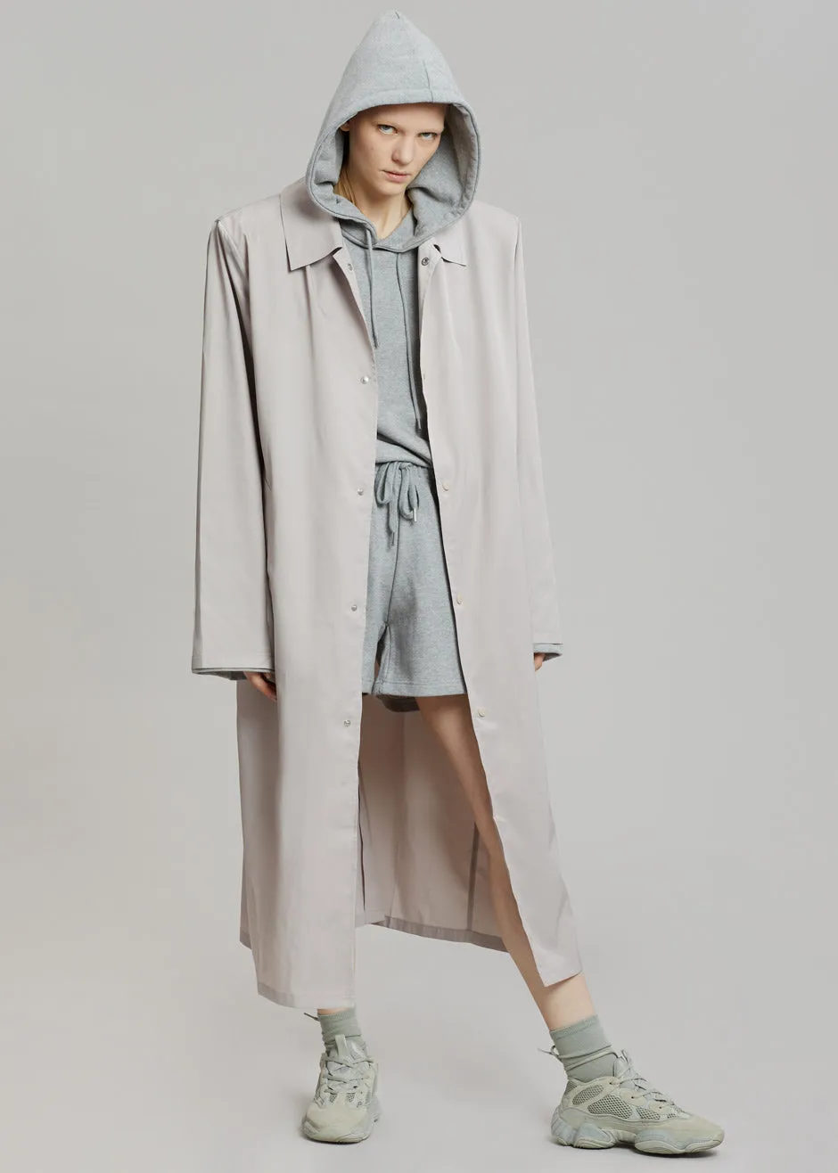 Eddie Statement Shoulder Coat - Oyster sold by Frankie Shop product image thumbnail 5
