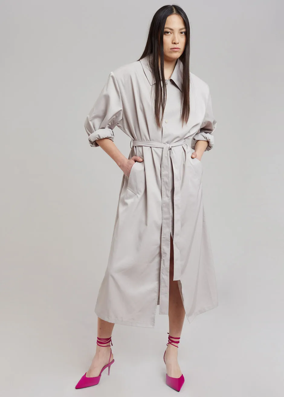 Eddie Statement Shoulder Coat - Oyster sold by Frankie Shop product image thumbnail 3