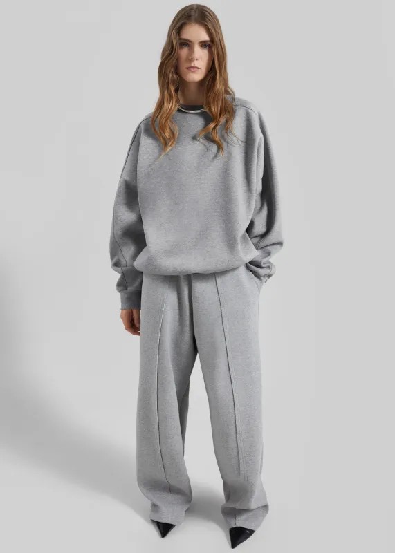 Lonay Balloon Sleeve Sweatshirt - Grey sold by Frankie Shop