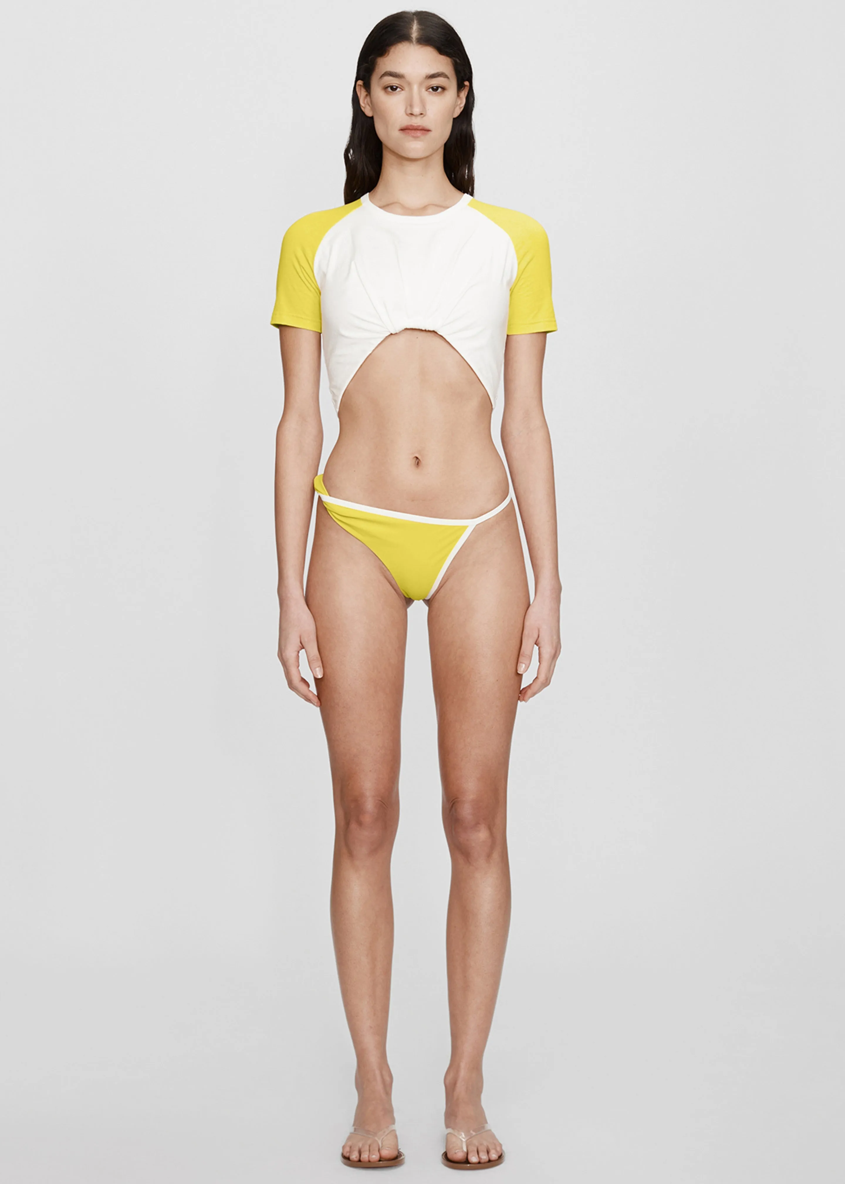 Christopher Esber Onda Twisted High Brief - Zest/White sold by Frankie Shop product image thumbnail 3