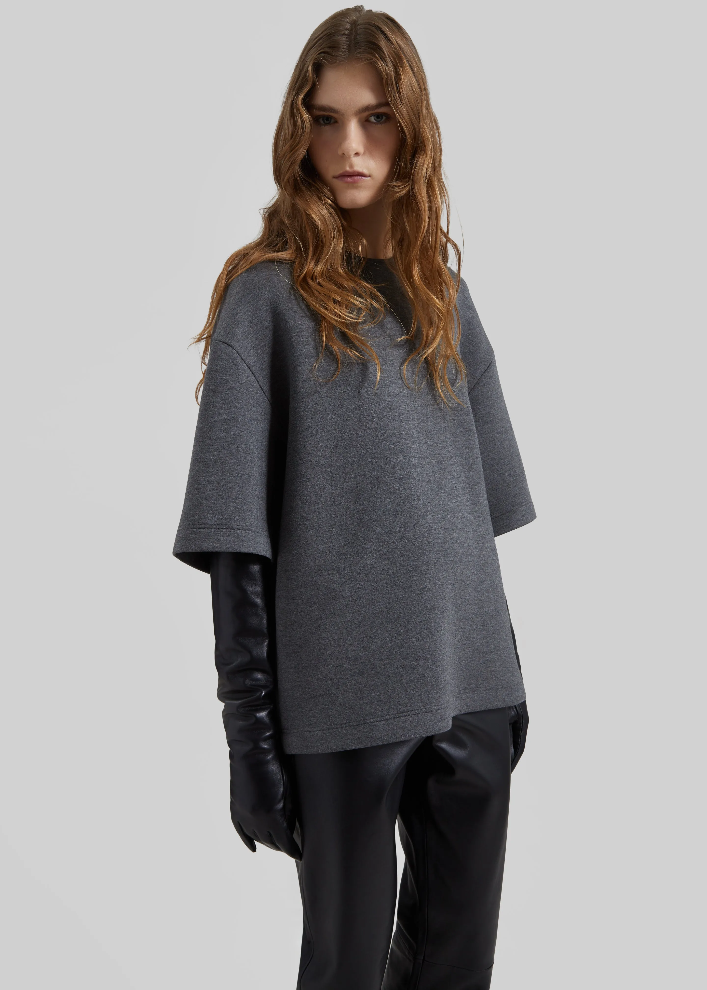 Delancey Neoprene Tee - Dark Grey sold by Frankie Shop product image thumbnail 5
