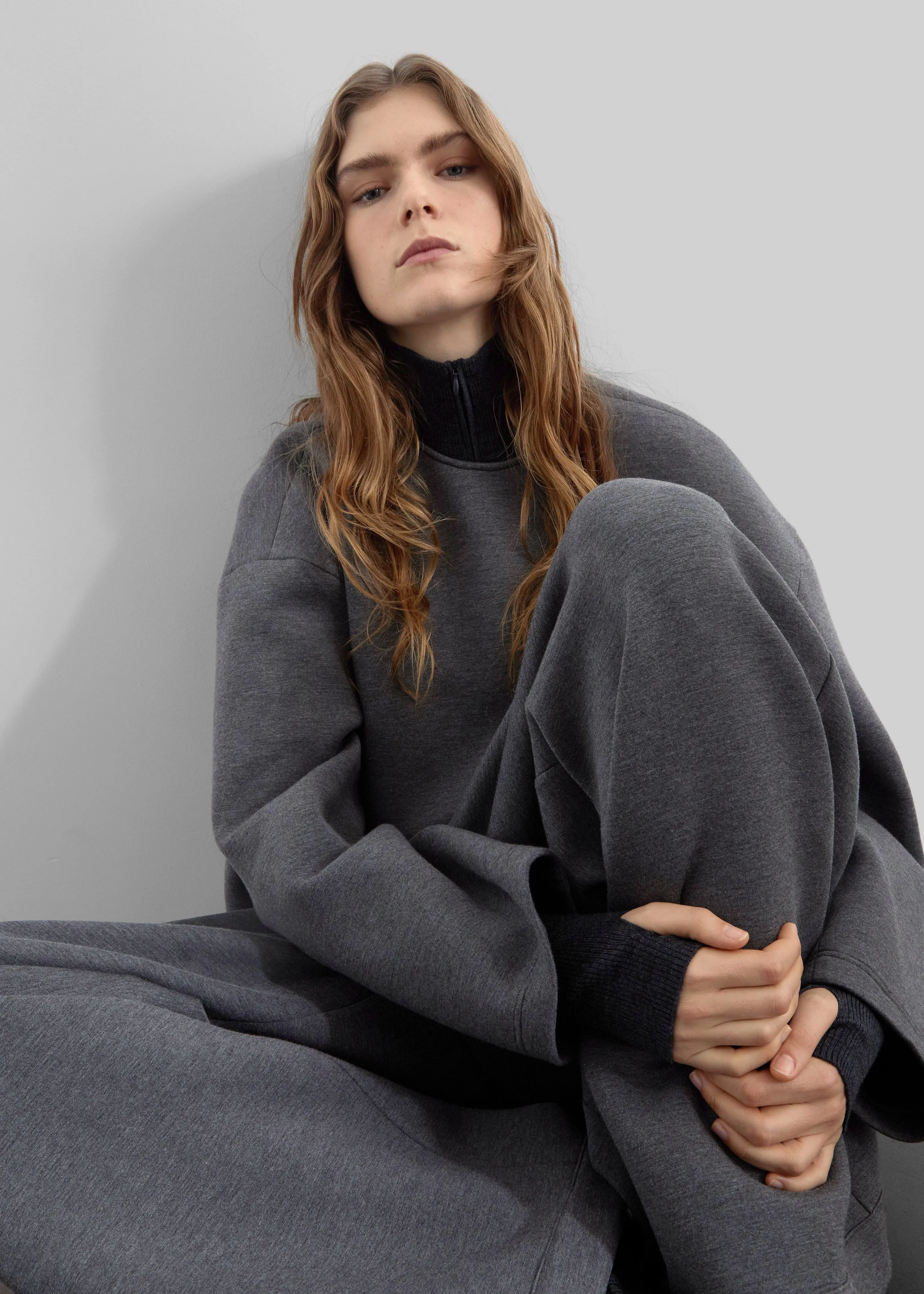 Delancey Long Sleeve Neoprene Top - Dark Grey sold by Frankie Shop product image thumbnail 2