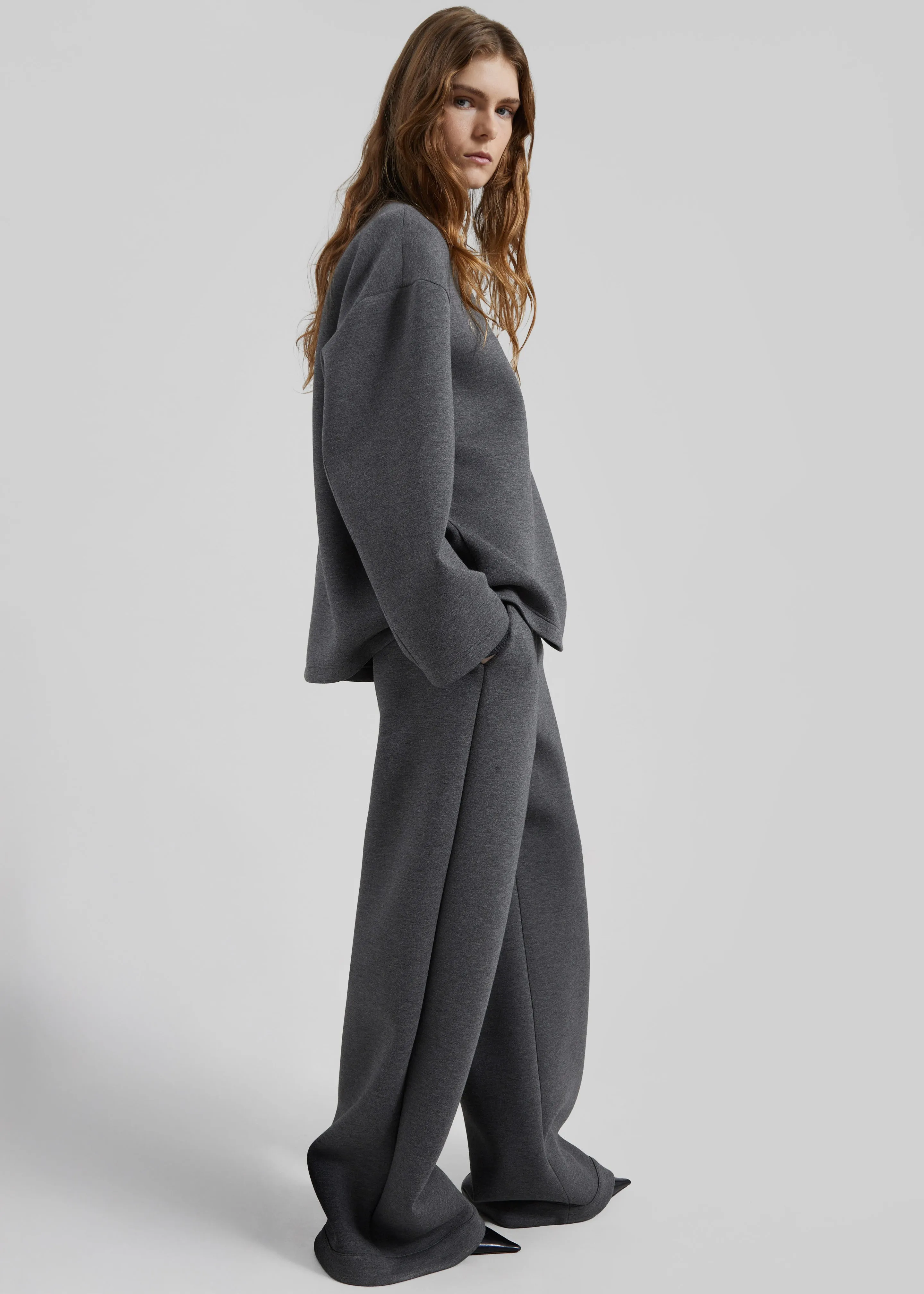 Delancey Long Sleeve Neoprene Top - Dark Grey sold by Frankie Shop product image thumbnail 4