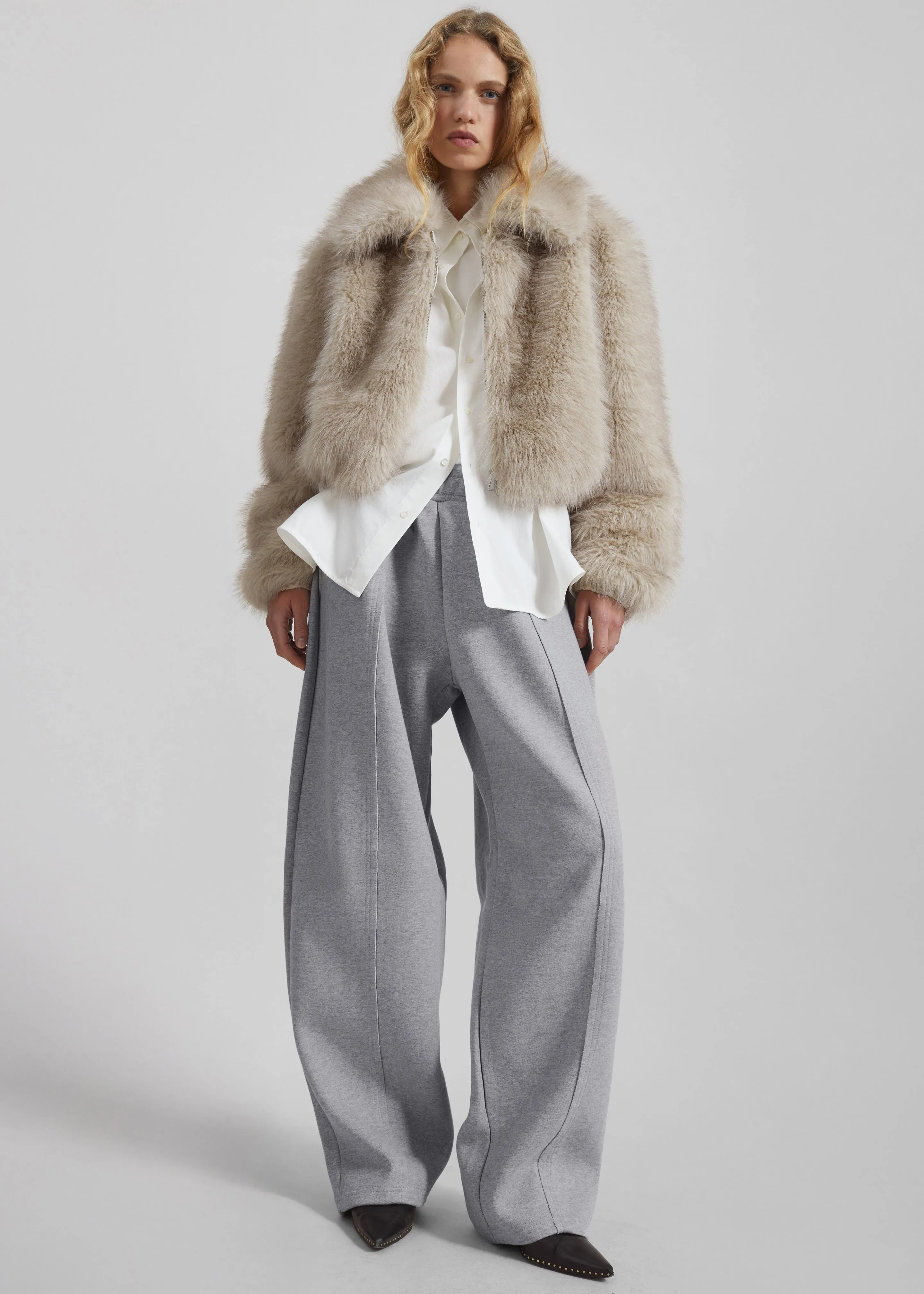 Keane Tapered Sweatpants - Grey sold by Frankie Shop