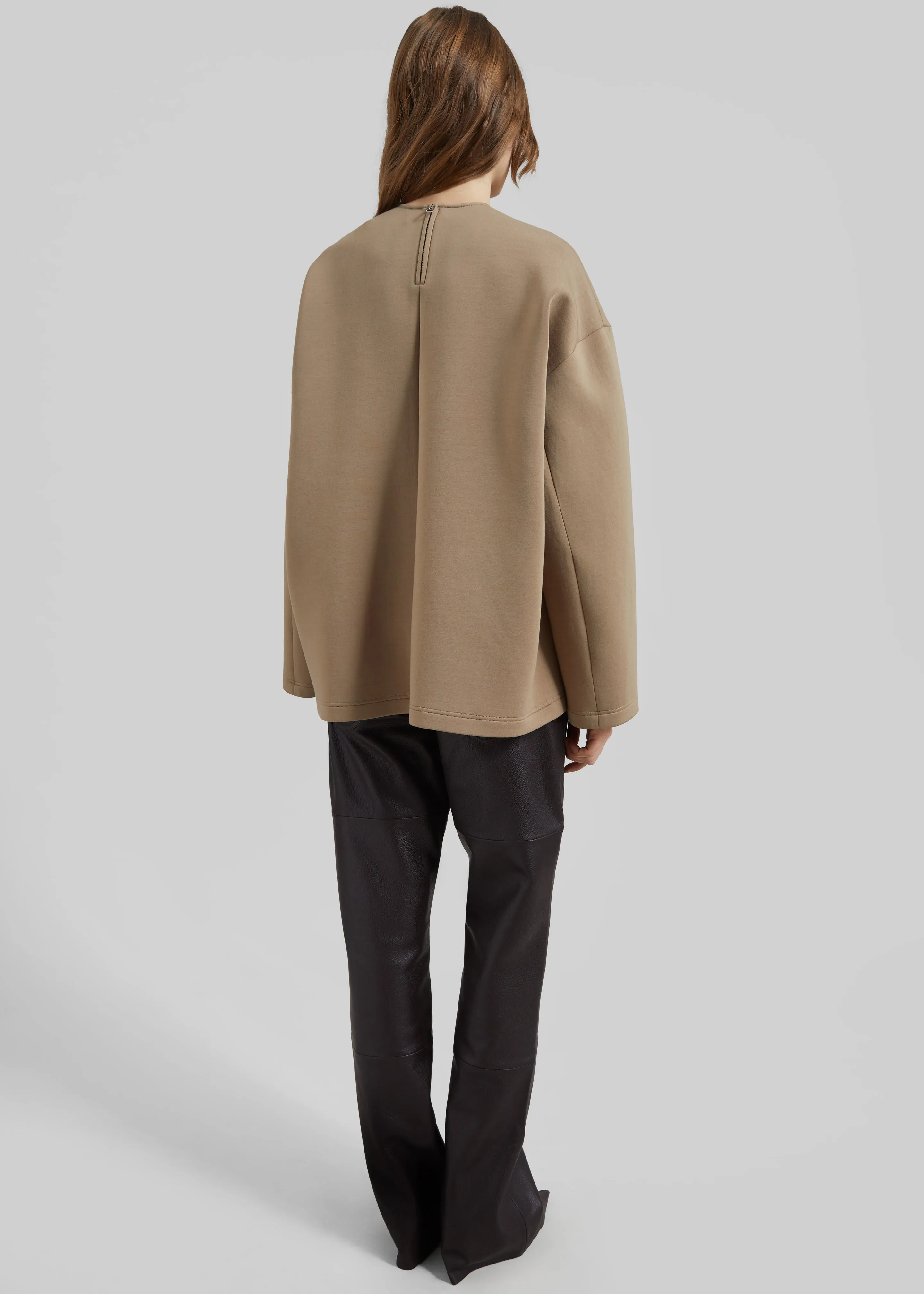 Delancey Long Sleeve Neoprene Top - Camel sold by Frankie Shop product image thumbnail 5