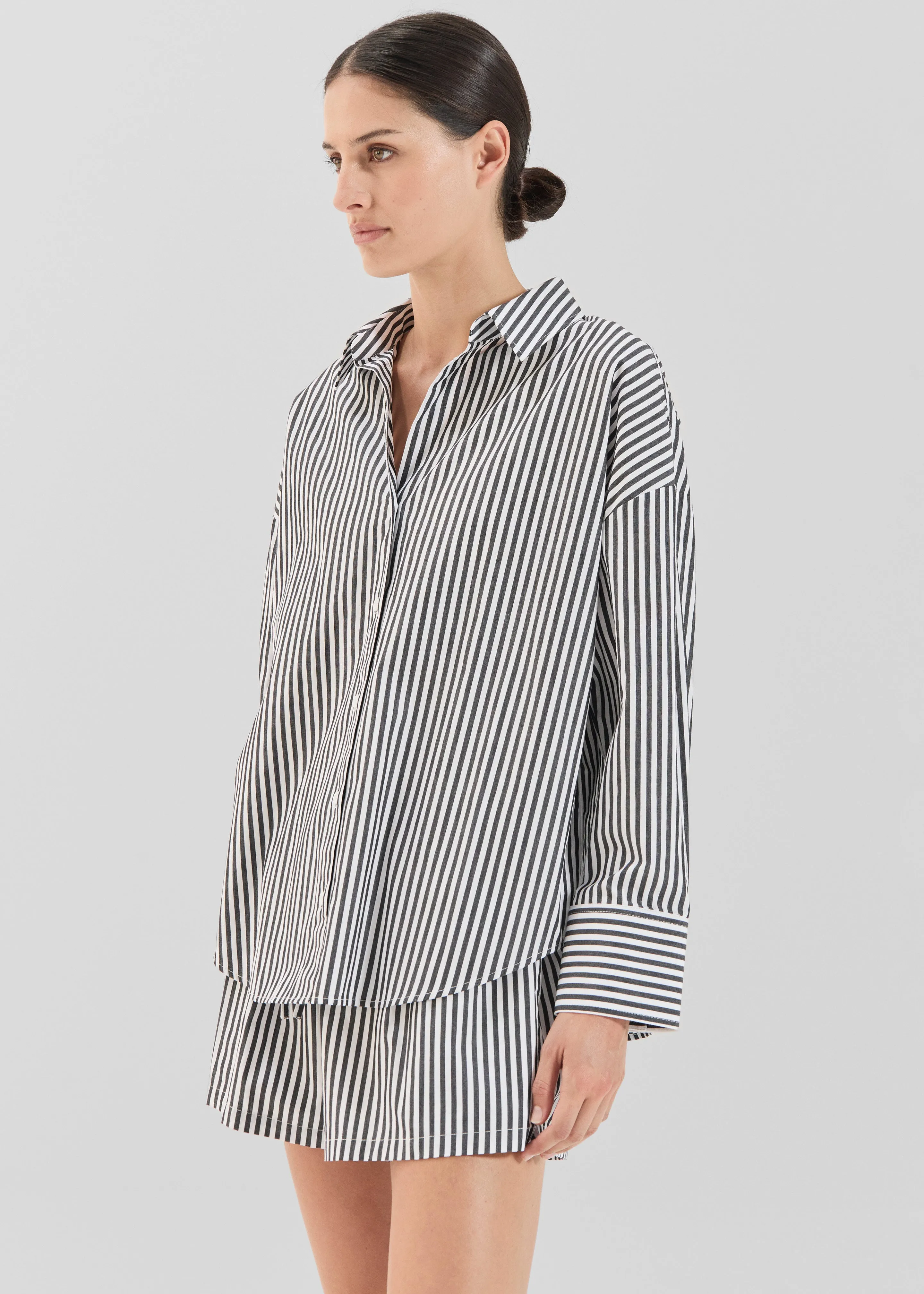 Solaqua Franca Shirt - Noir Stripe sold by Frankie Shop product image thumbnail 4