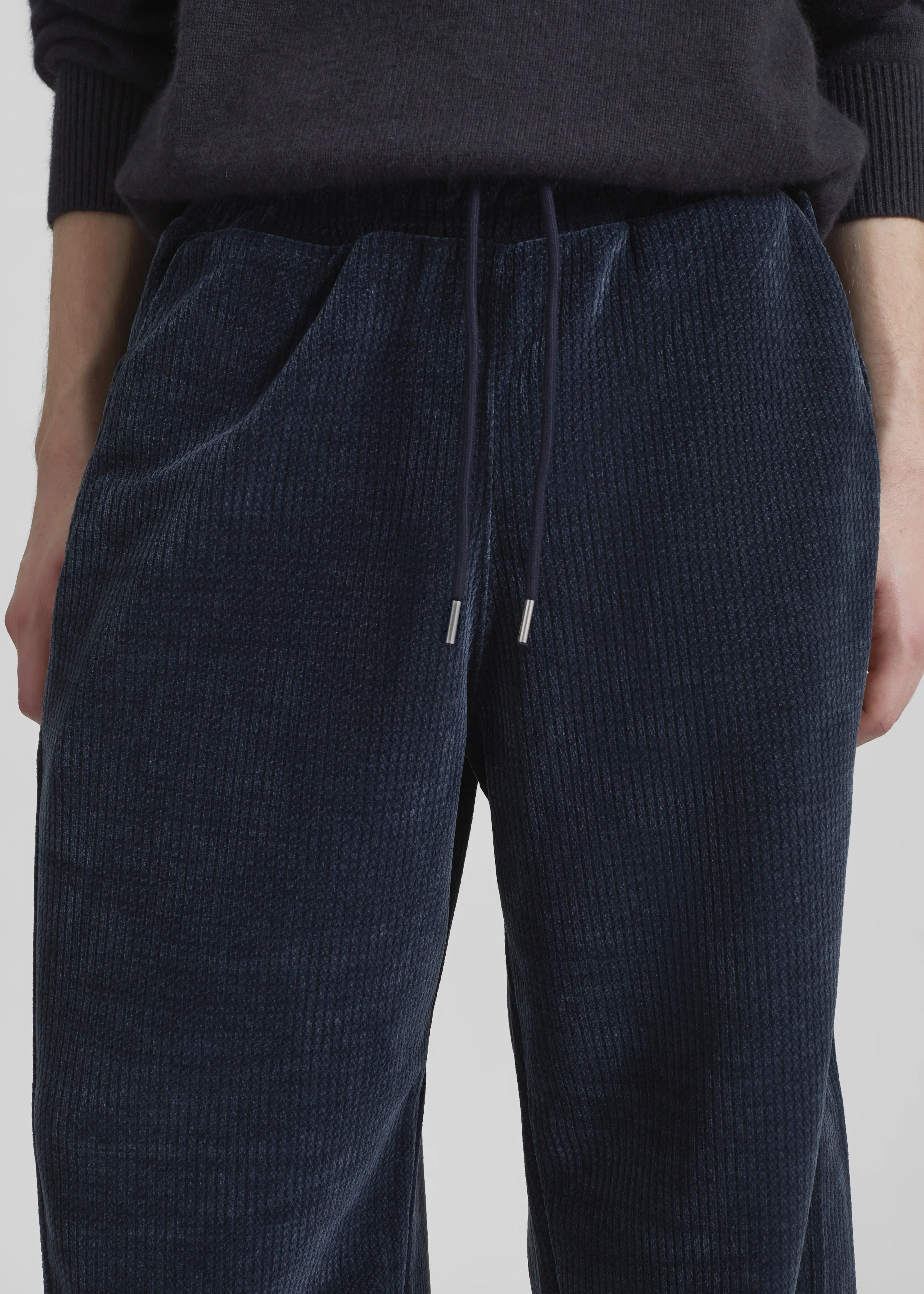 Renzo Velvet Pants - Navy sold by Frankie Shop product image thumbnail 2