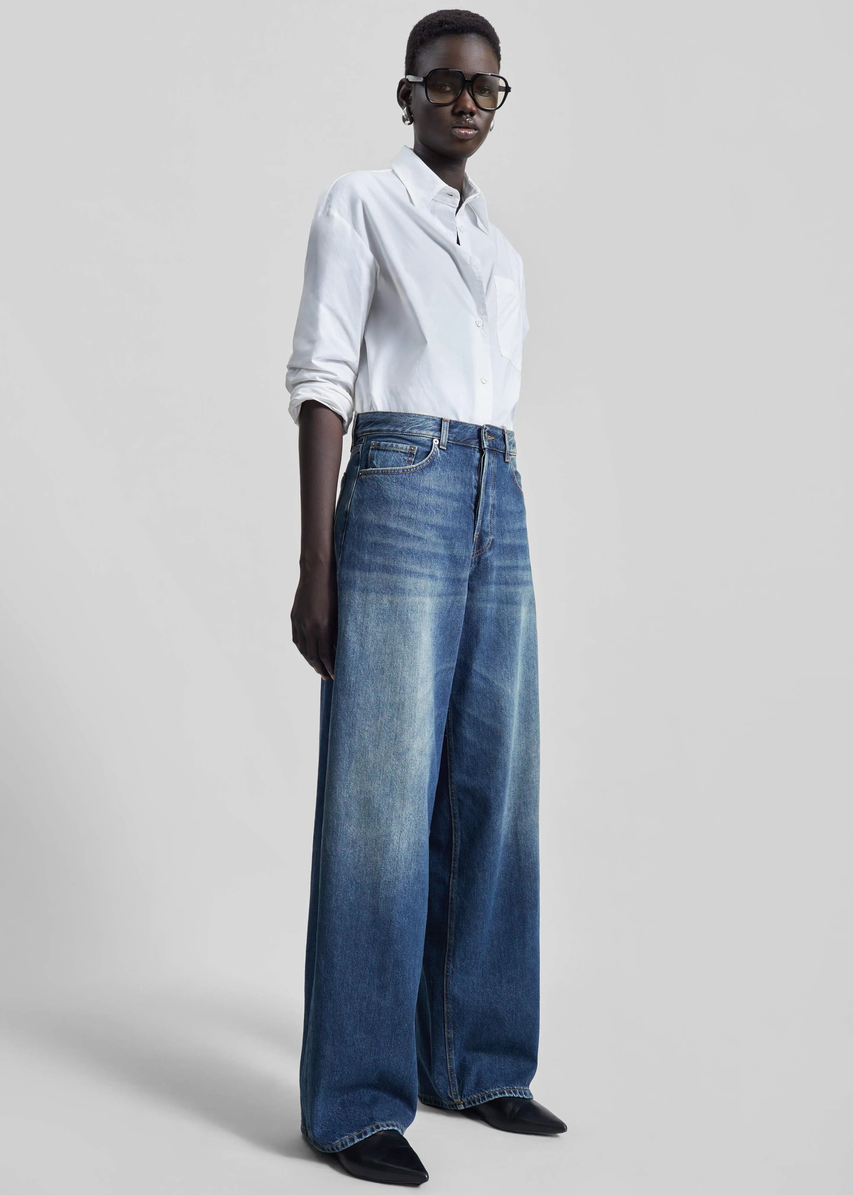 Haikure Bethany Pants - Intense Blue sold by Frankie Shop product image thumbnail 4