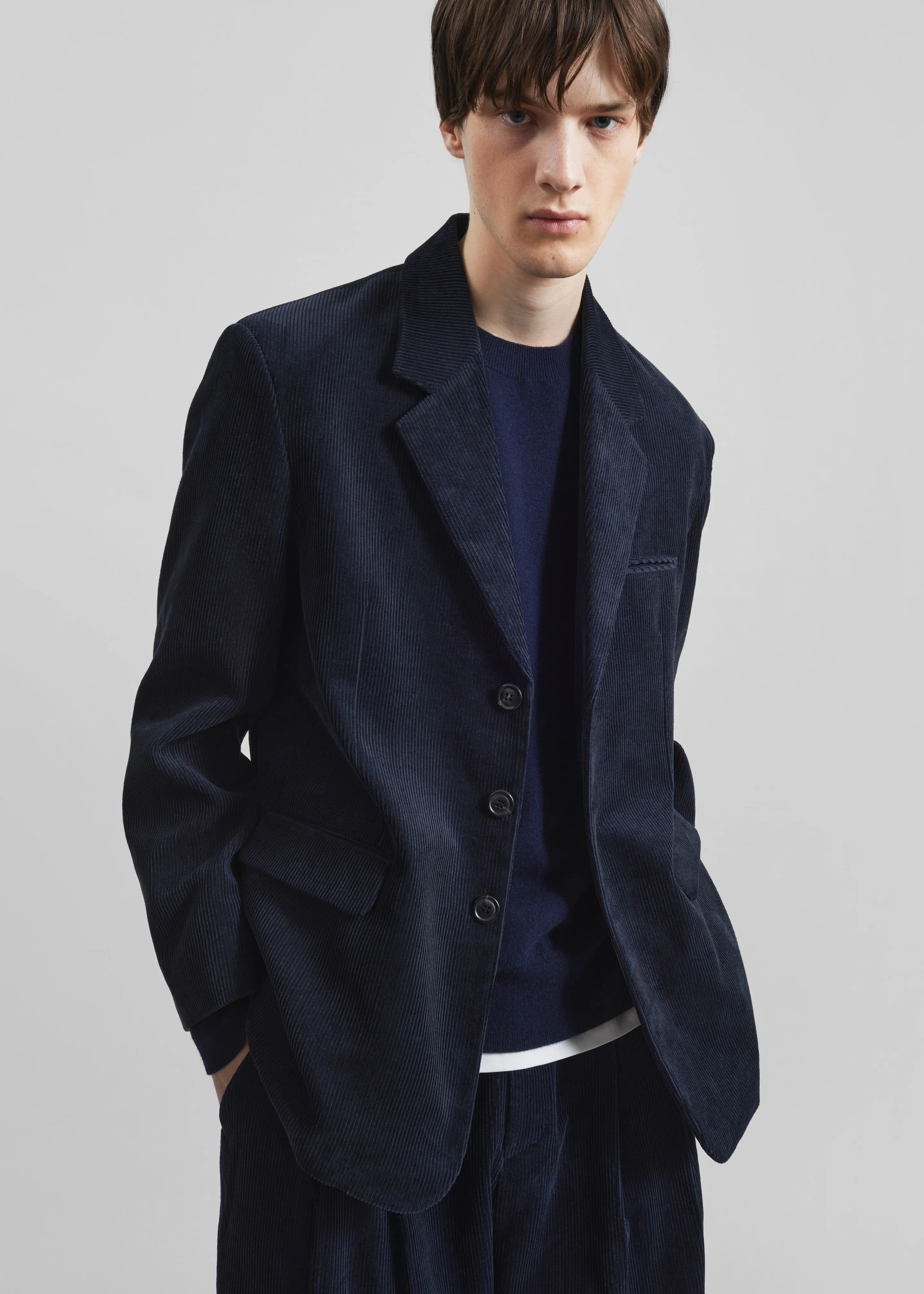Bryant Corduroy Blazer - Dark Navy sold by Frankie Shop product image thumbnail 4