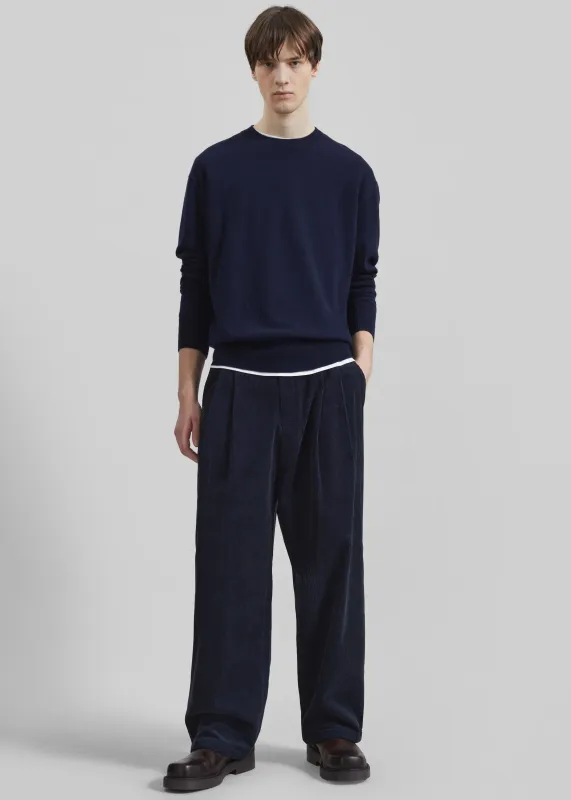 Bryant Corduroy Pants - Dark Navy sold by Frankie Shop