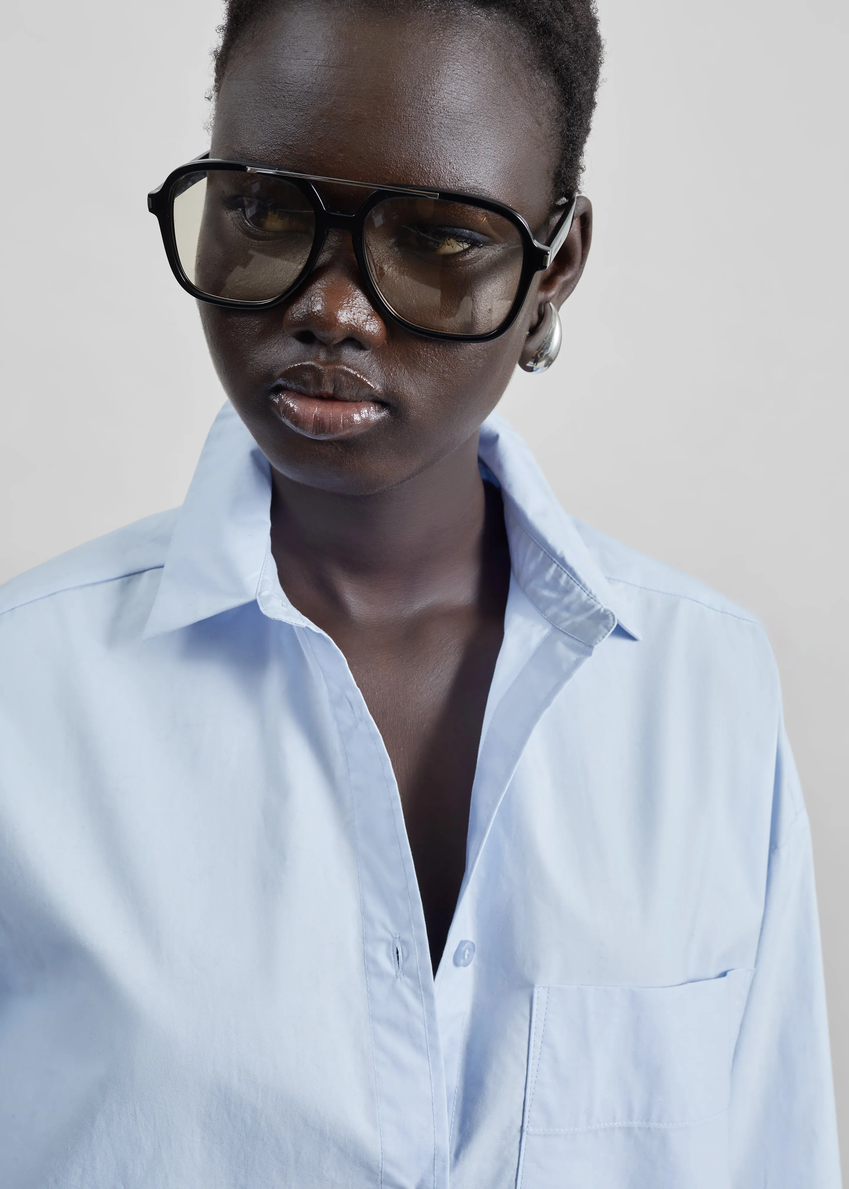By Malene Birger Derris Cotton Shirt - Periwinkle Blue sold by Frankie Shop product image thumbnail 3