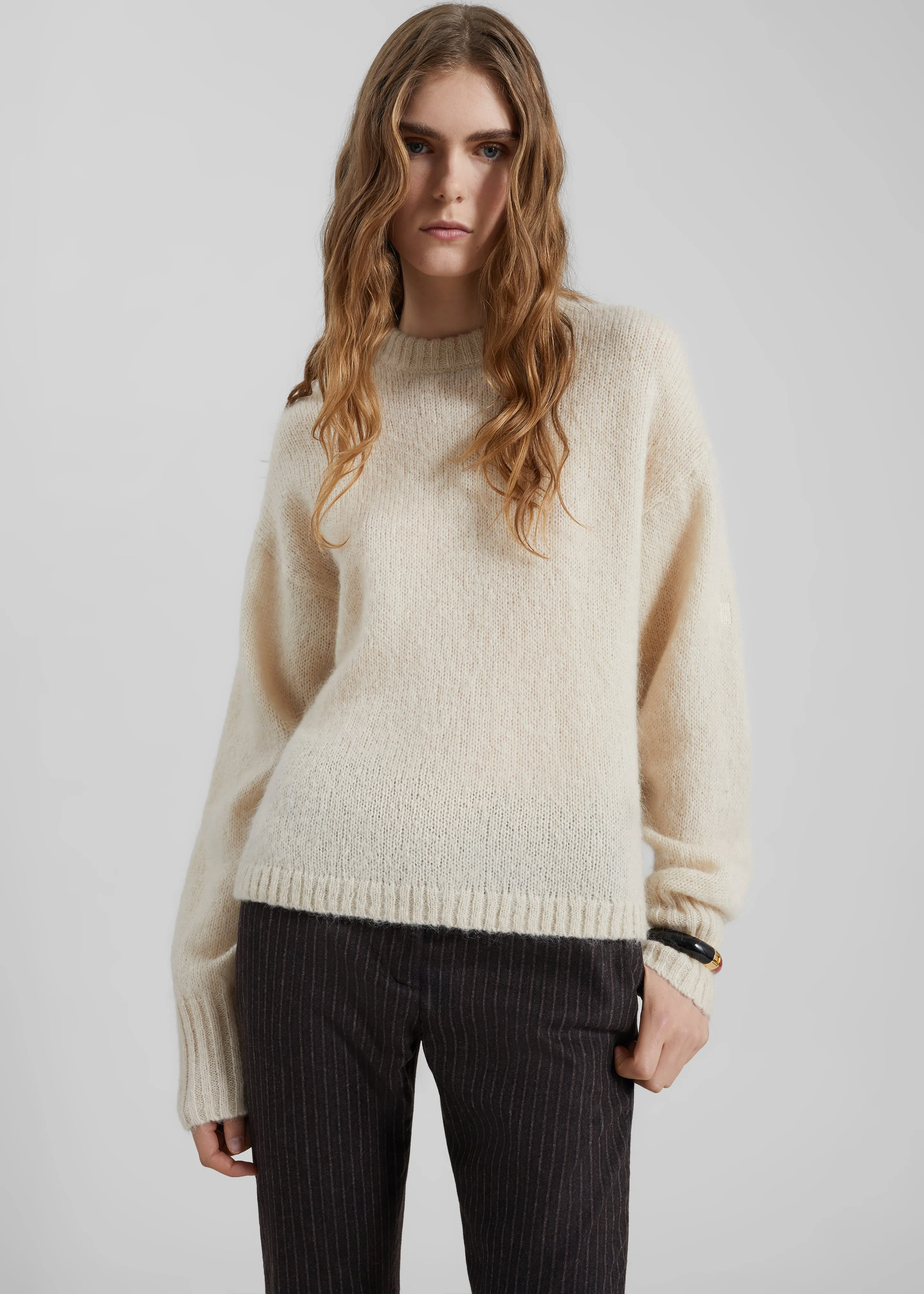 By Malene Birger Brie Sweater - Cream sold by Frankie Shop product image thumbnail 3
