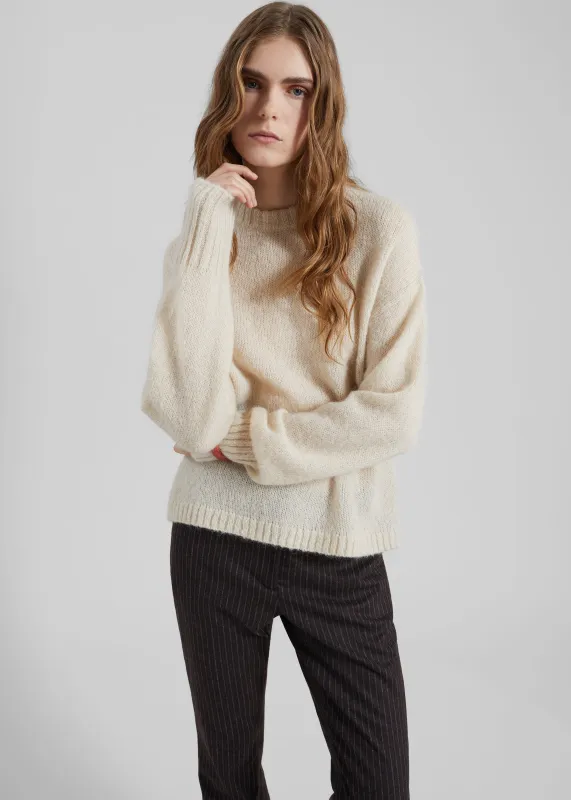 By Malene Birger Brie Sweater - Cream made by By Malene Birger
