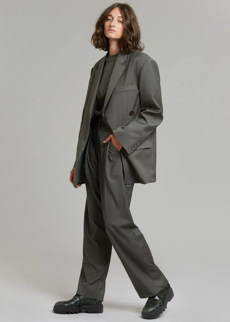 Zeyna Cross Blazer - Dark Olive sold by Frankie Shop product image thumbnail 5