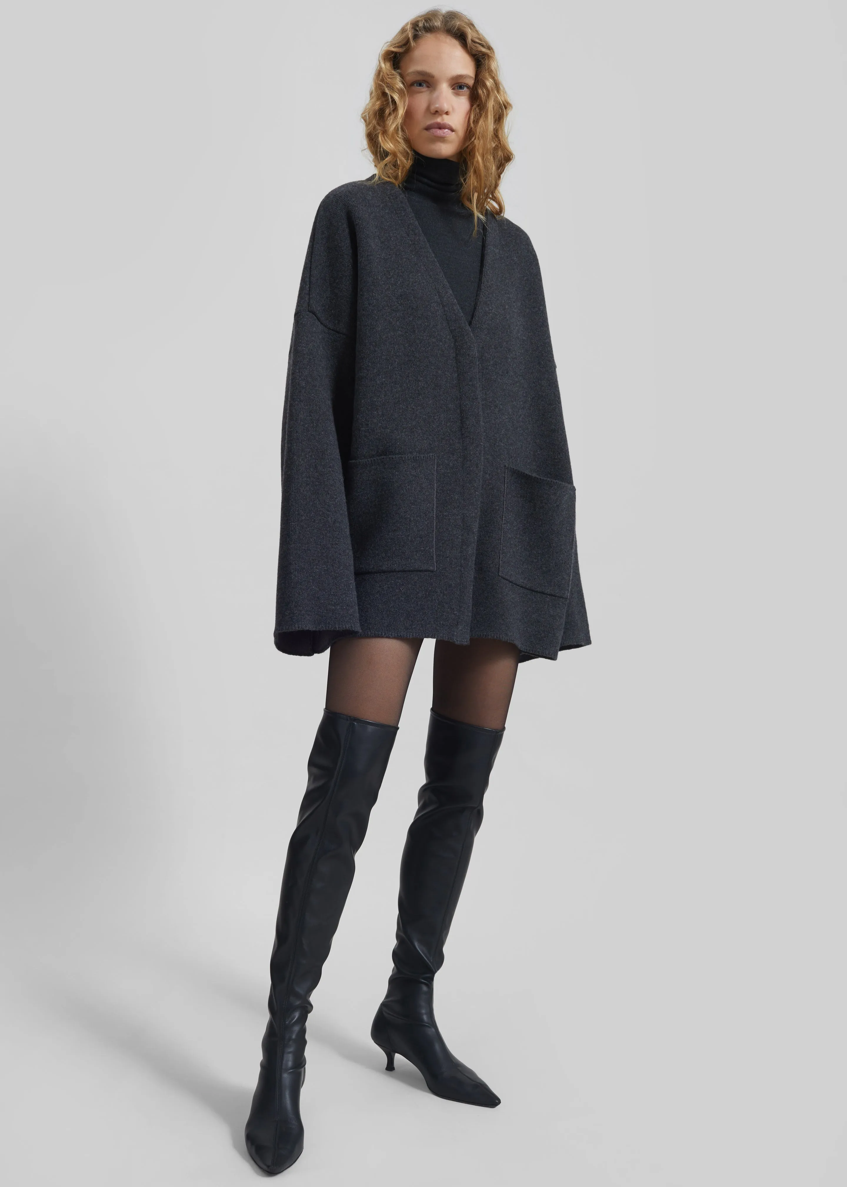 Tynset Oversized Cardigan - Charcoal sold by Frankie Shop product image thumbnail 2