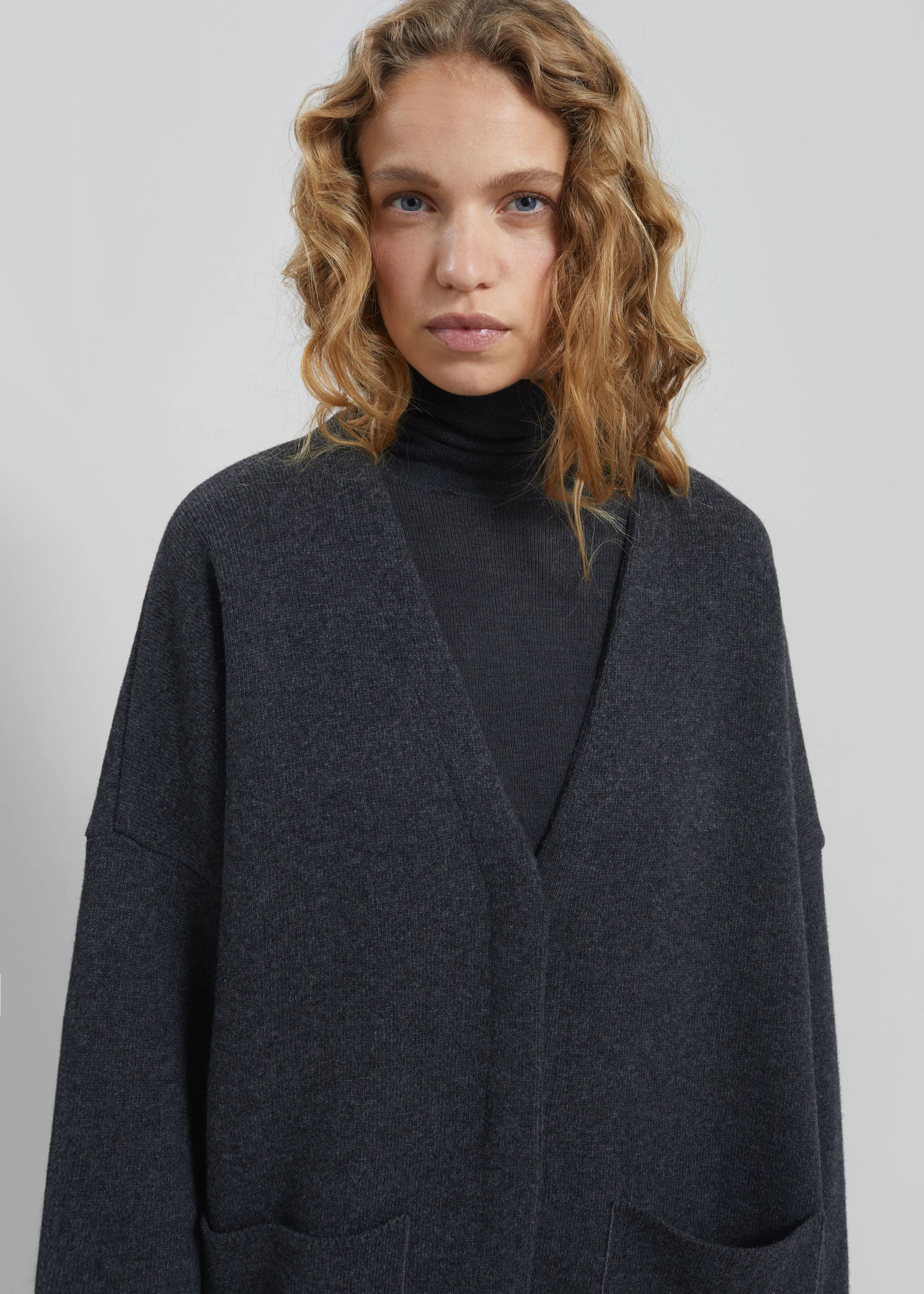 Tynset Oversized Cardigan - Charcoal sold by Frankie Shop product image thumbnail 3