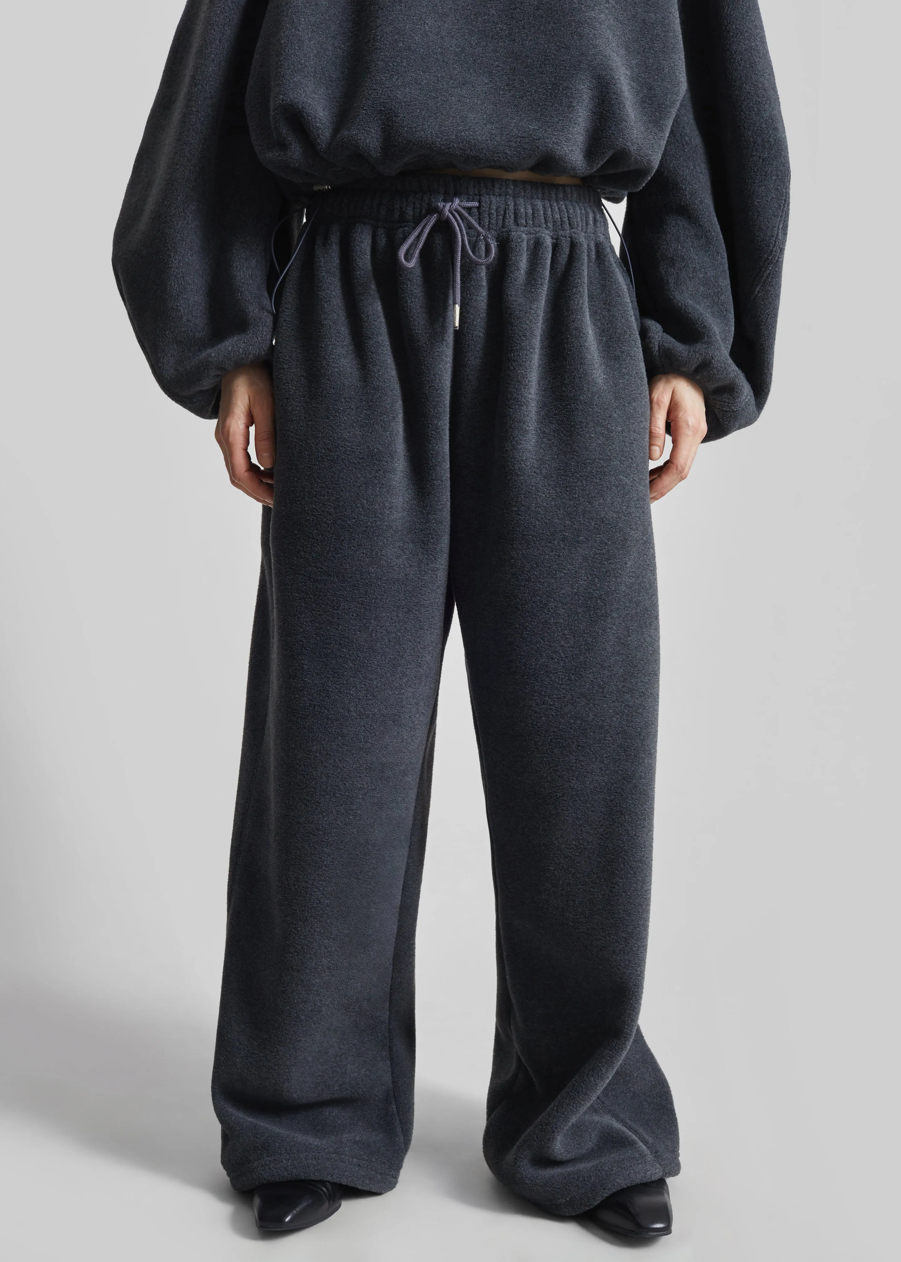 Treveray Fleece Sweatpants - Dark Grey sold by Frankie Shop product image thumbnail 5