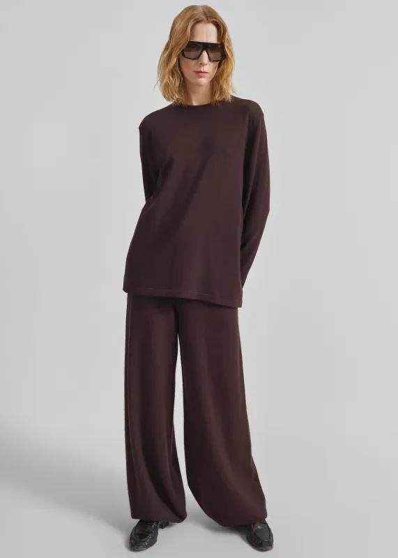 Kladno Knit Joggers - Brown sold by Frankie Shop