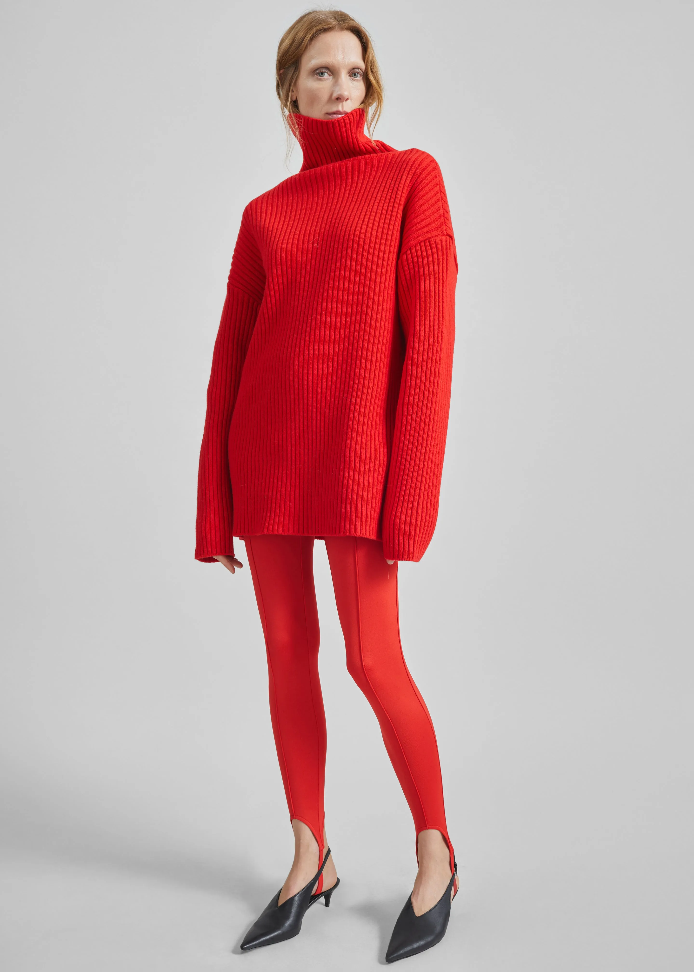 Thelma Ribbed Sweater Dress - Red sold by Frankie Shop product image thumbnail 2