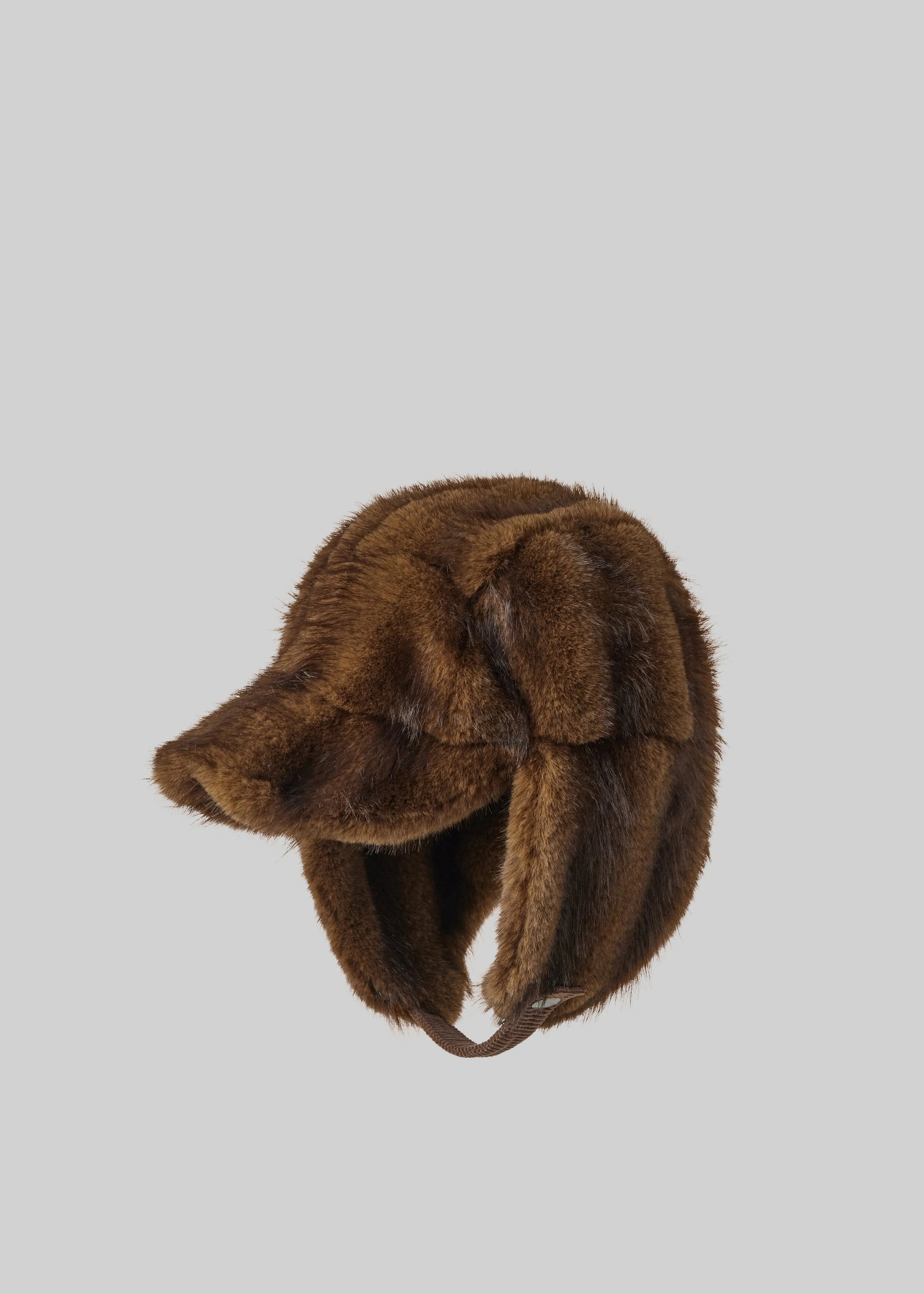 Freccia Faux Fur Aviator Hat - Brown sold by Frankie Shop