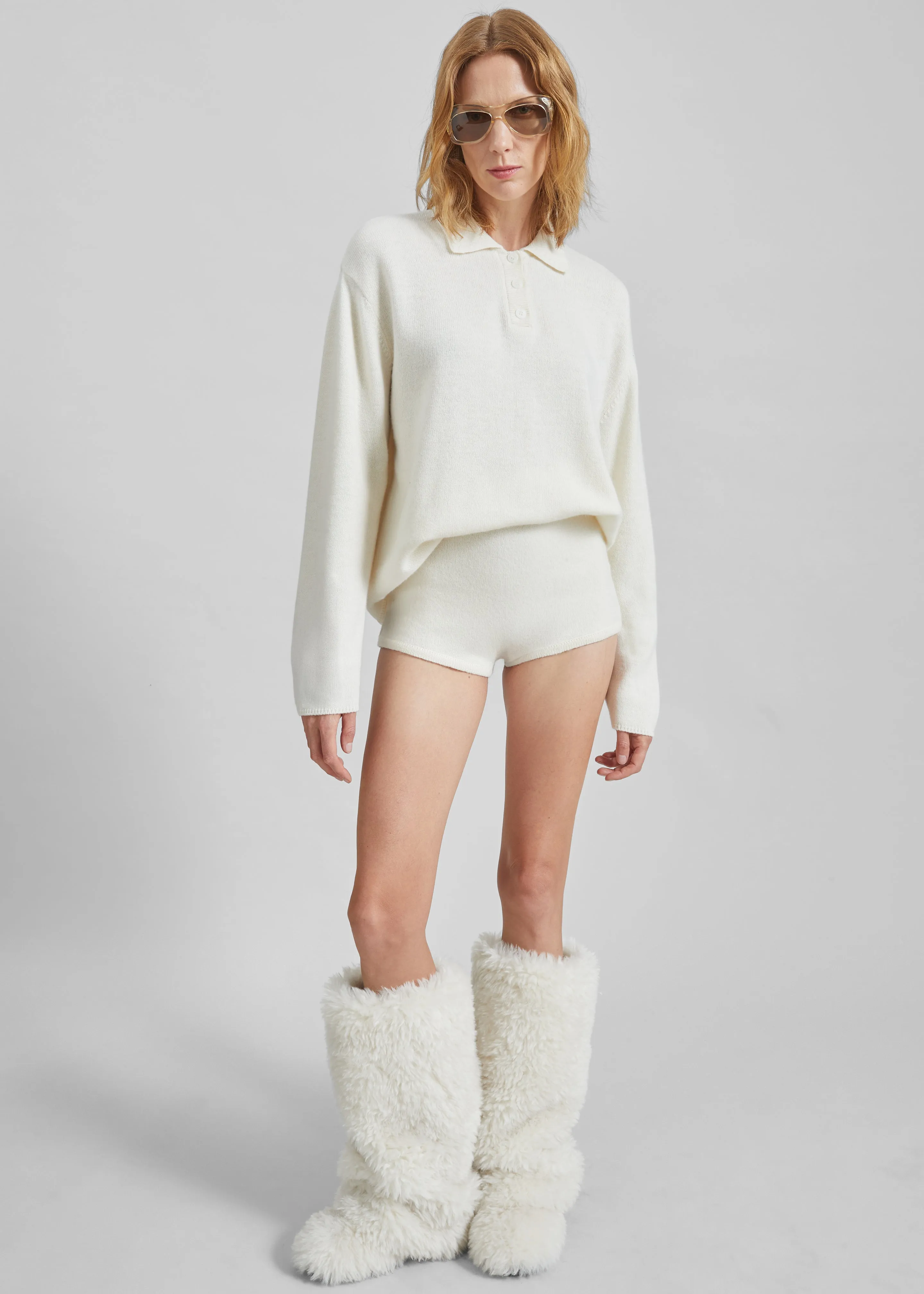 Bresica Knit Hot Pants - Ivory sold by Frankie Shop product image thumbnail 2