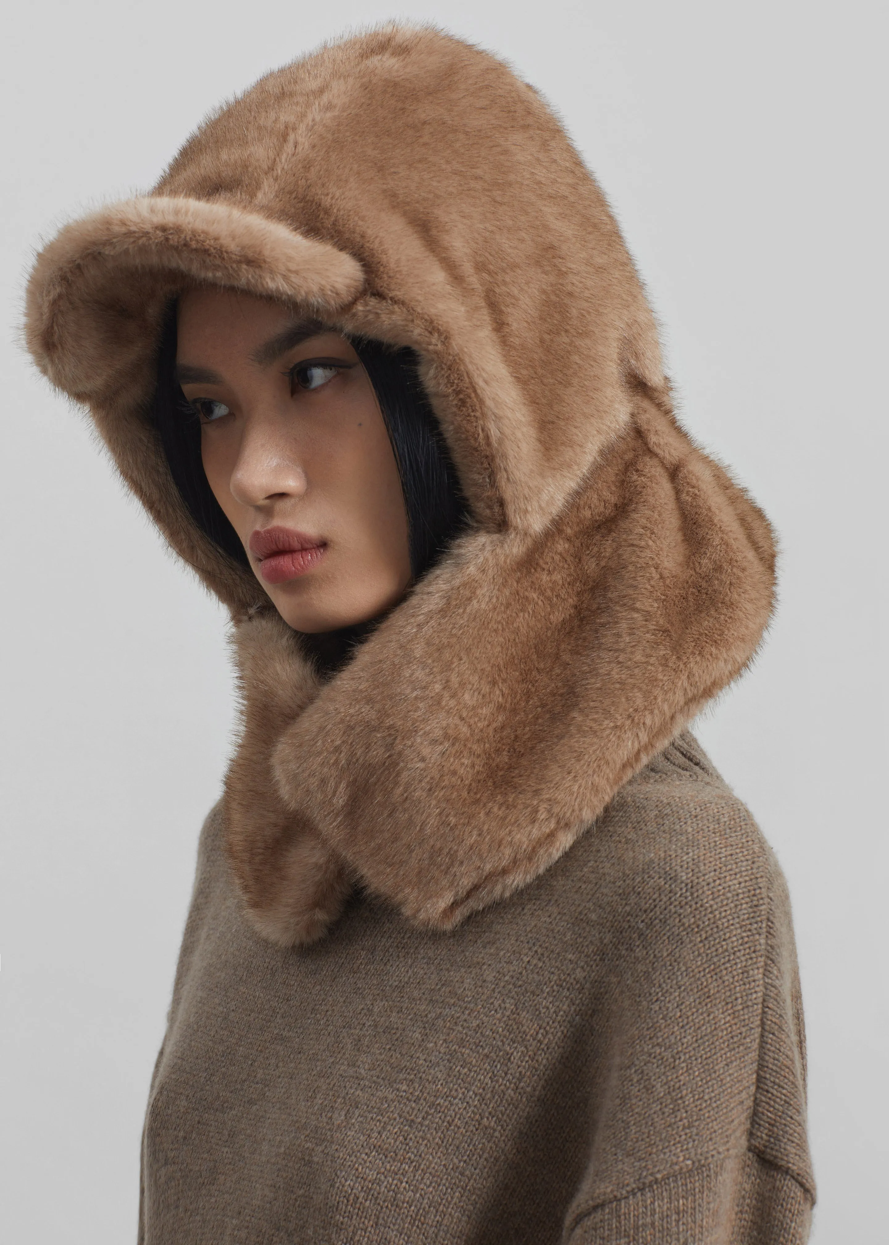 Kallio Faux Fur Hood - Light Brown sold by Frankie Shop product image thumbnail 3
