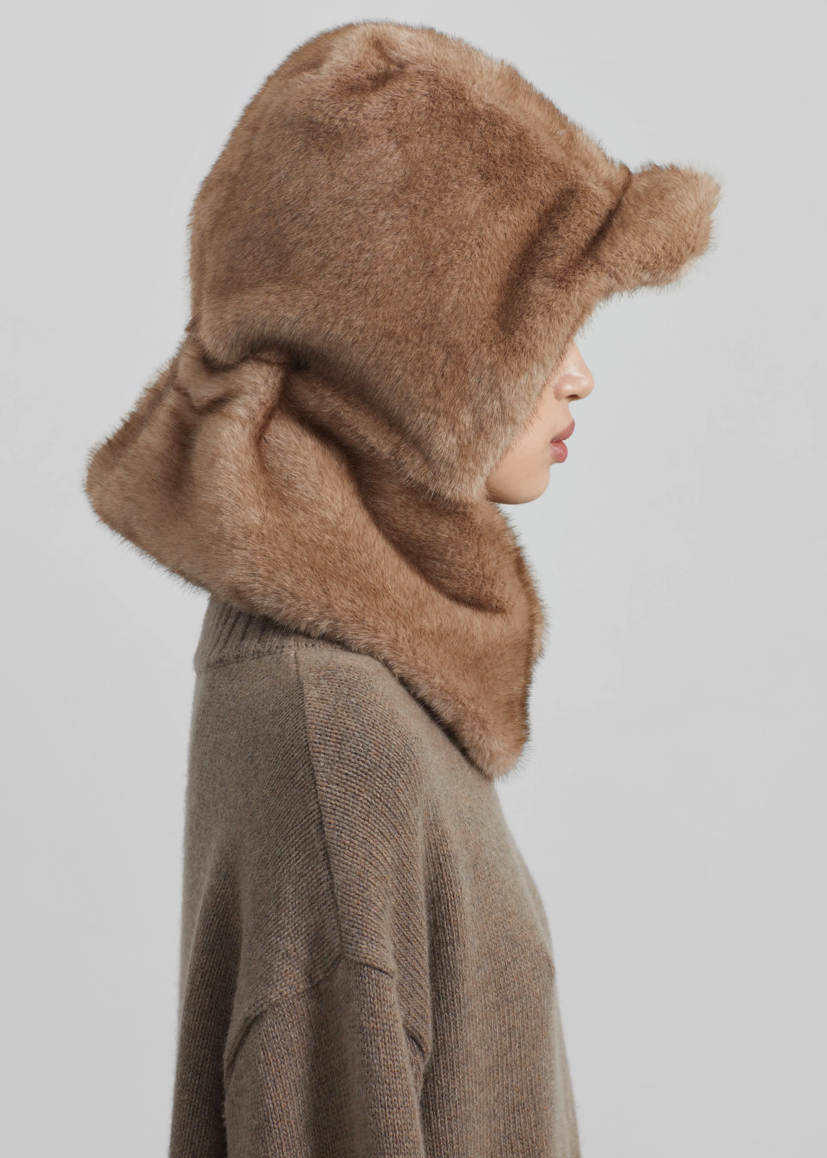 Kallio Faux Fur Hood - Light Brown sold by Frankie Shop product image thumbnail 2