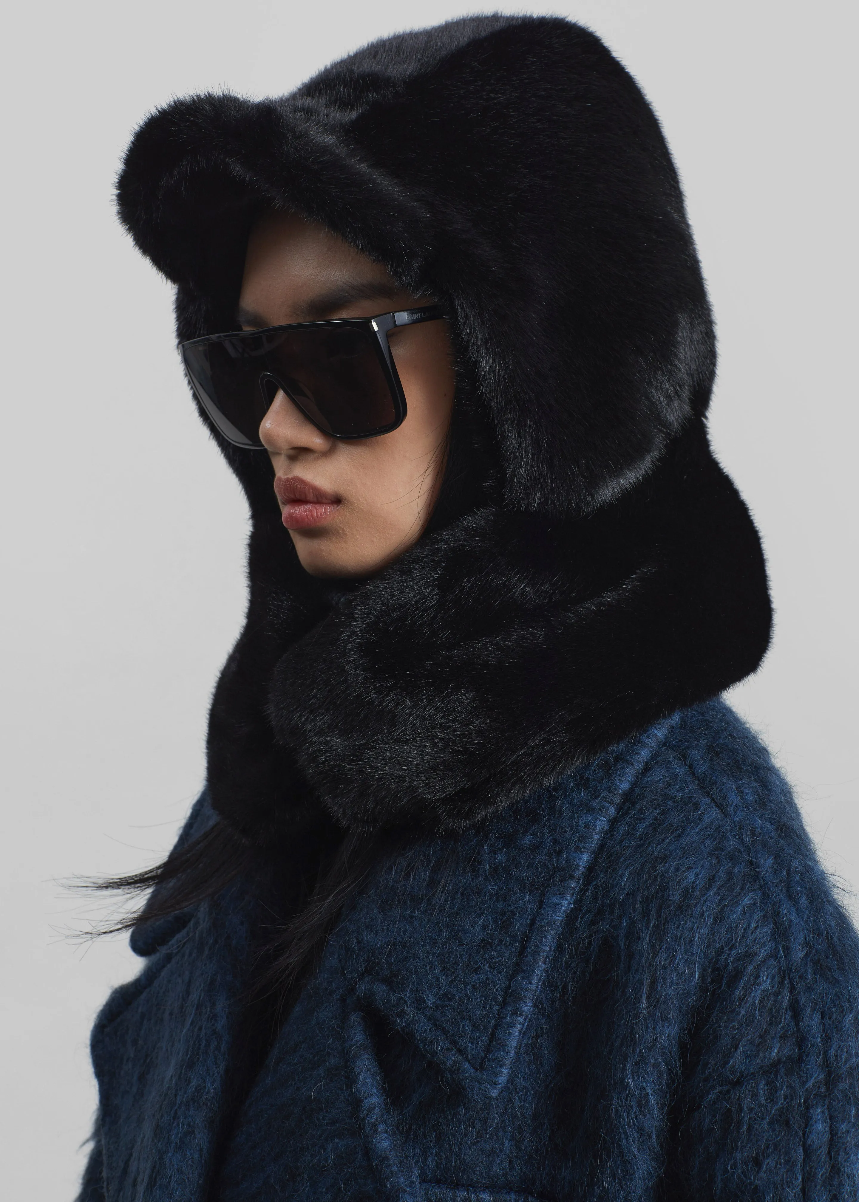Kallio Faux Fur Hood - Black sold by Frankie Shop product image thumbnail 2