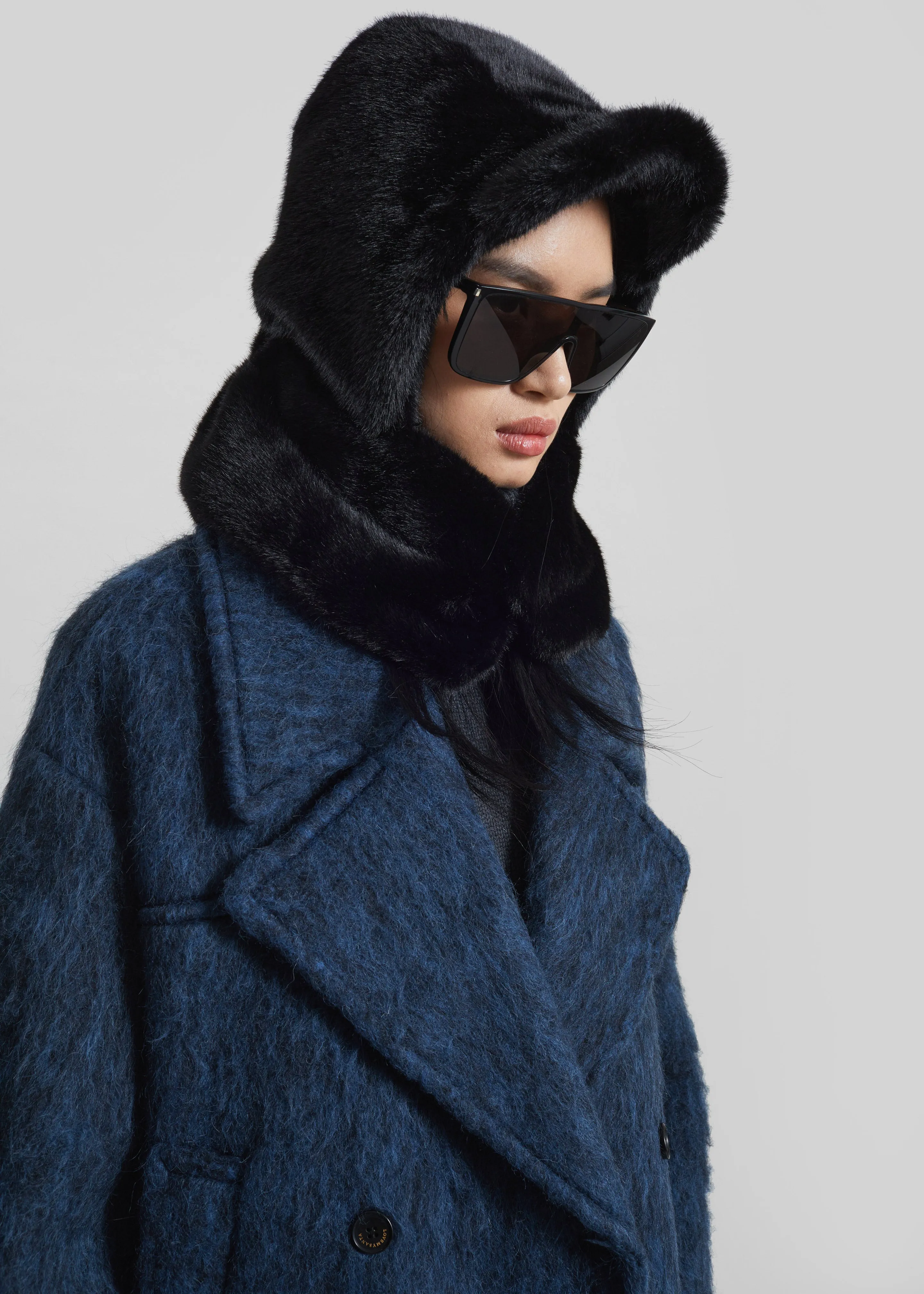 Kallio Faux Fur Hood - Black sold by Frankie Shop product image thumbnail 3
