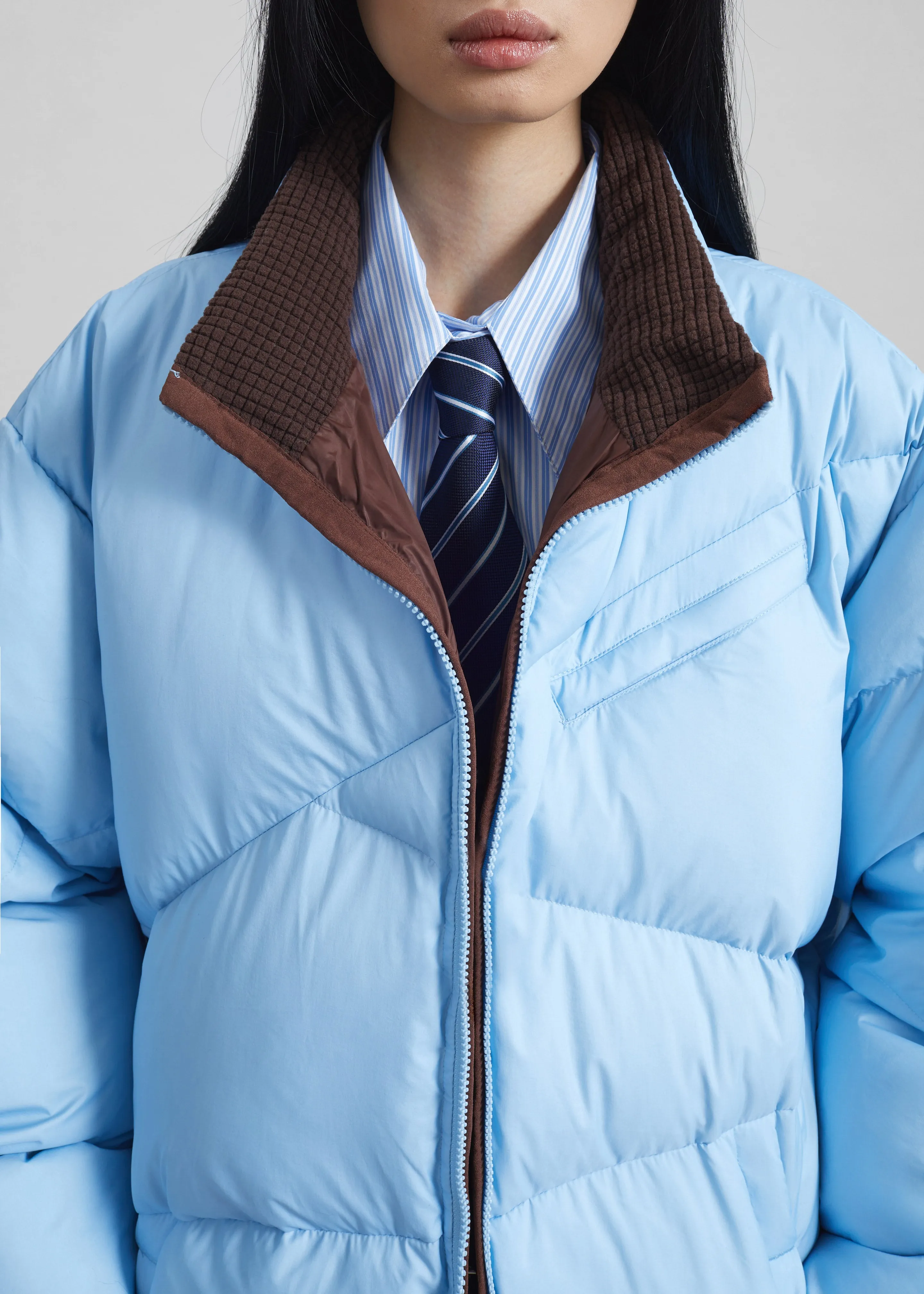 Orino Oversized Puffer Jacket - Blue sold by Frankie Shop product image thumbnail 4