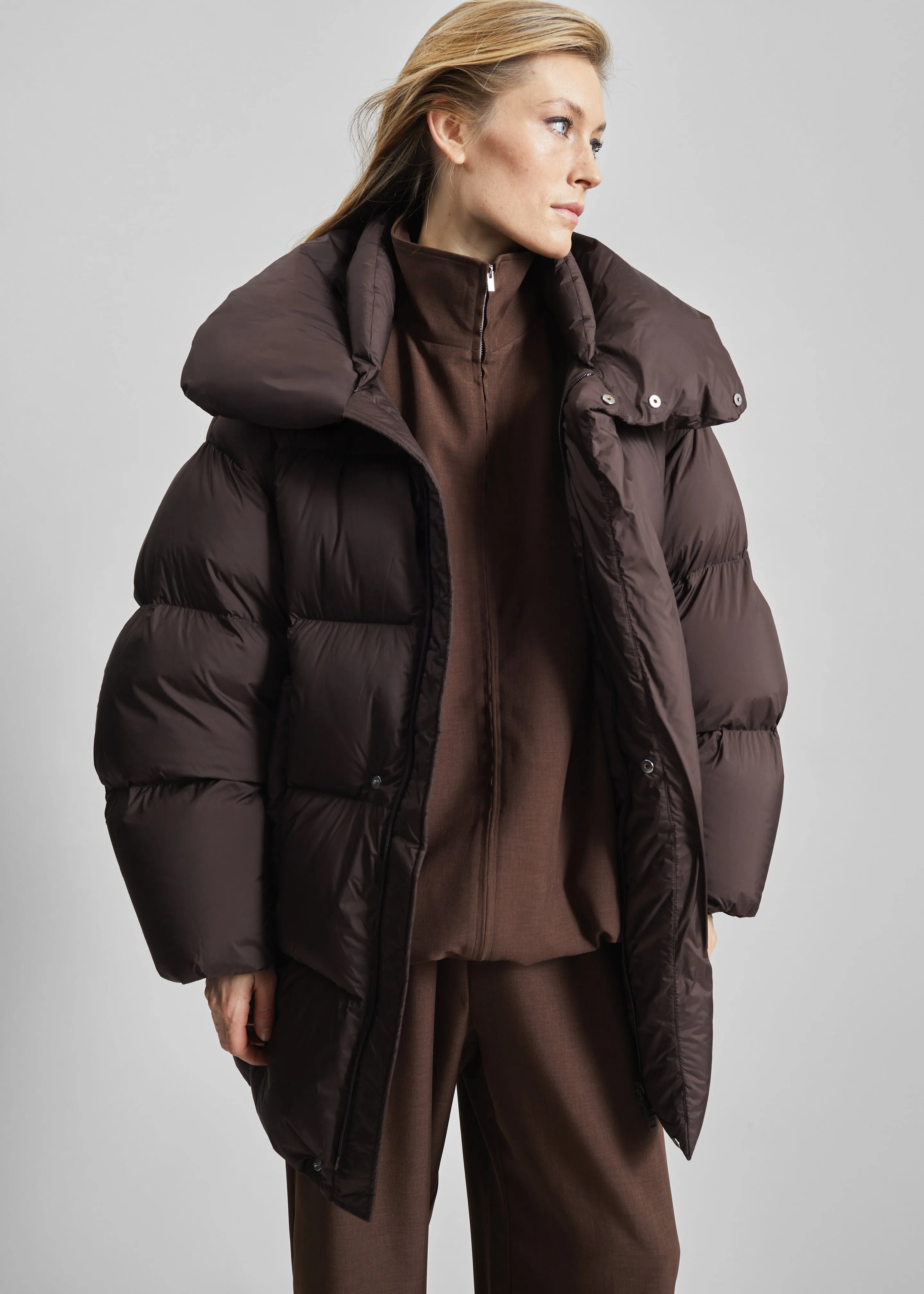 Ortler Puffer Jacket - Brown sold by Frankie Shop product image thumbnail 5