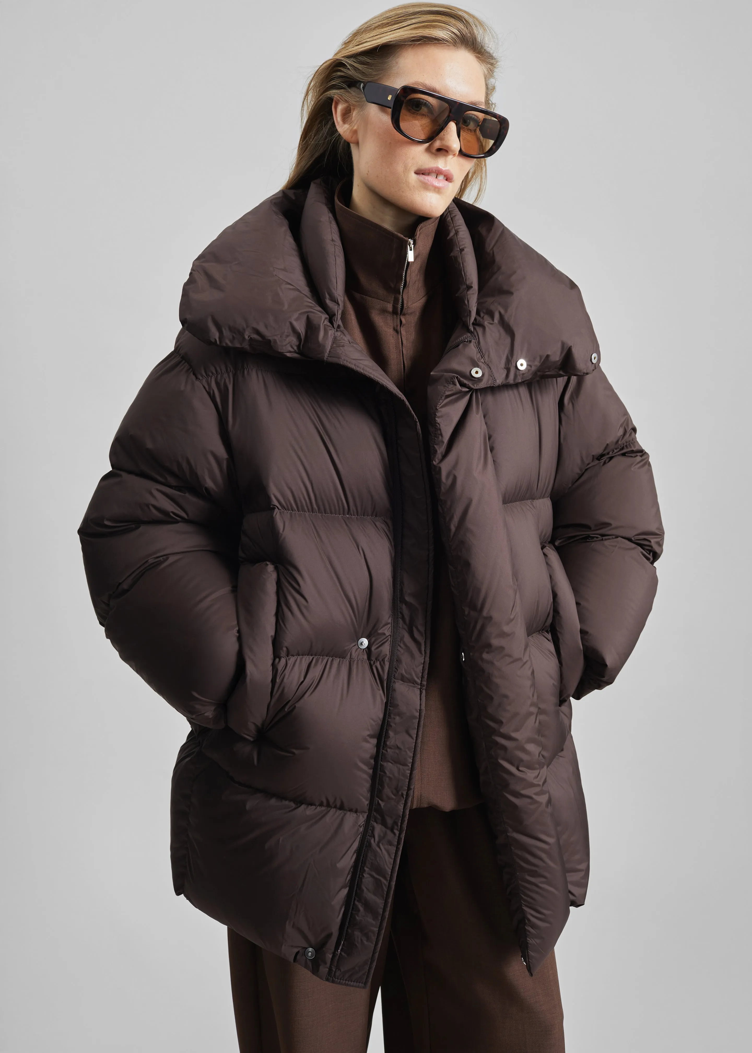 Ortler Puffer Jacket - Brown sold by Frankie Shop