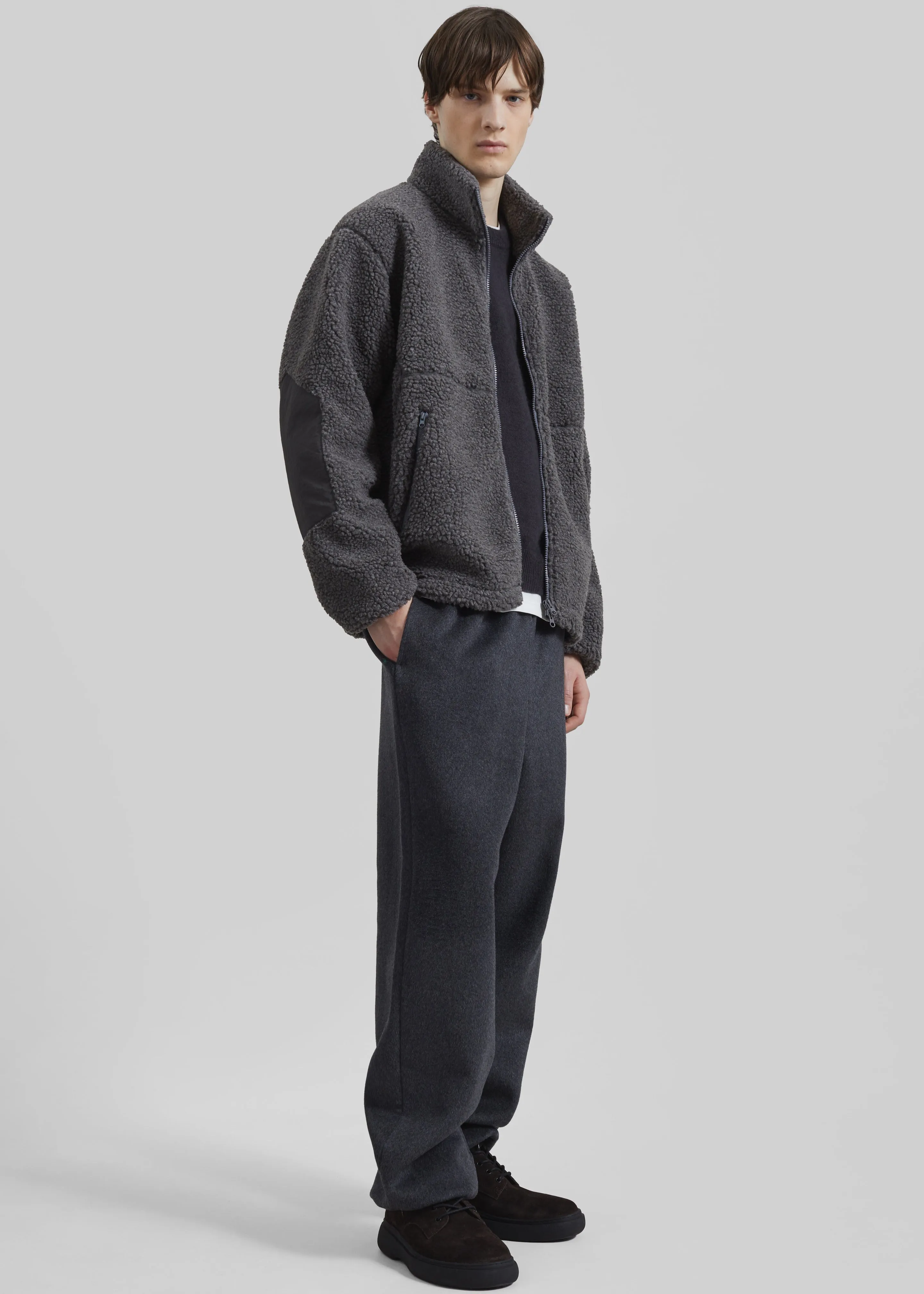 Lucan Fleece Jacket - Grey sold by Frankie Shop product image thumbnail 3