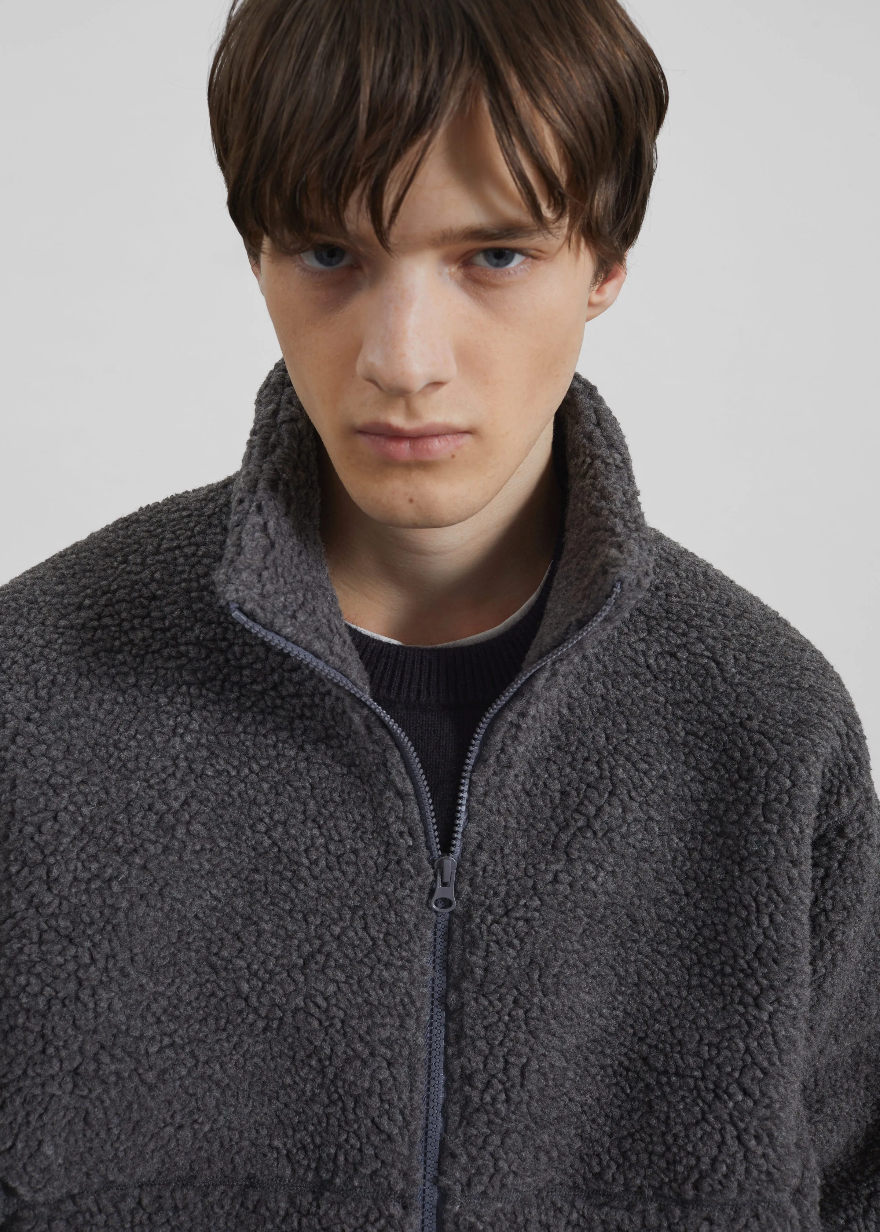 Lucan Fleece Jacket - Grey sold by Frankie Shop product image thumbnail 2