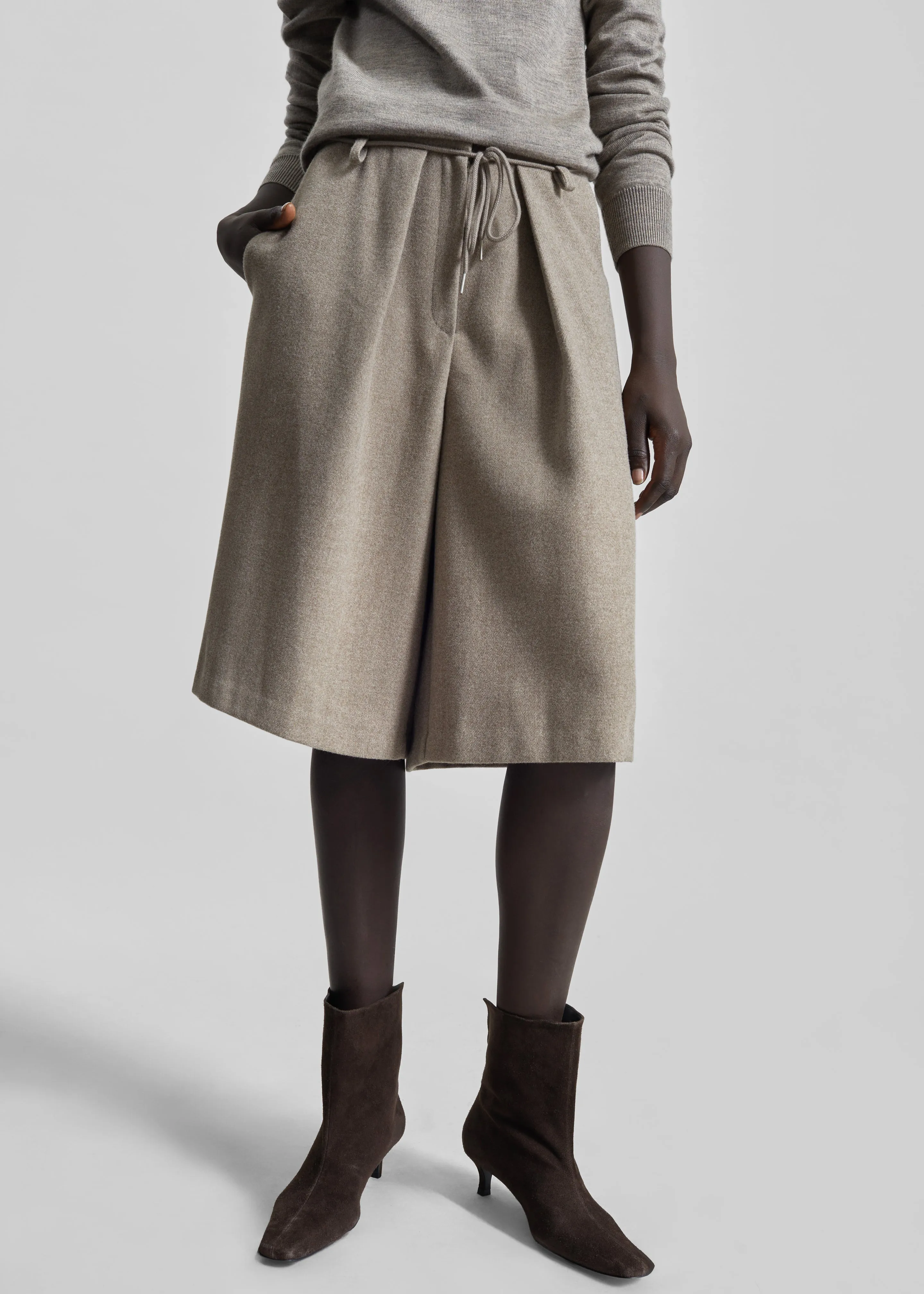 Hemavan Bermuda Shorts - Taupe sold by Frankie Shop product image thumbnail 2