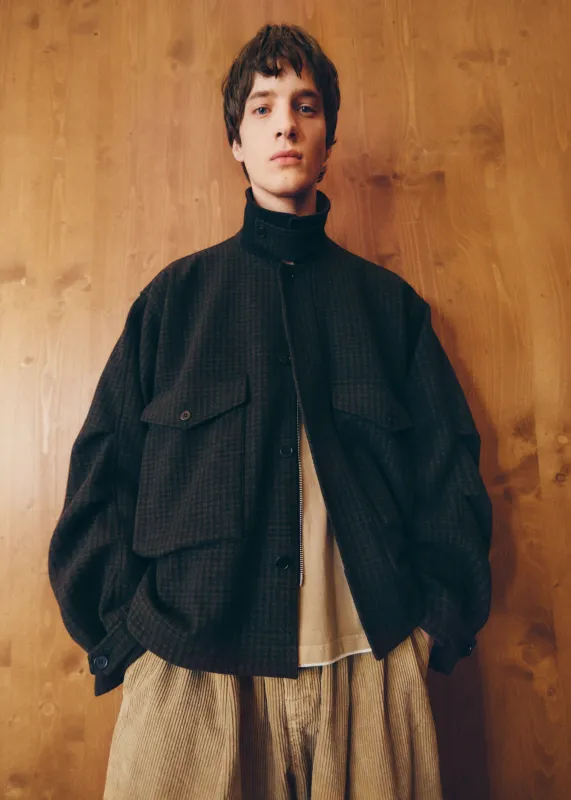 Dashiell Boxy Jacket - Black/Brown made by Frankie Shop