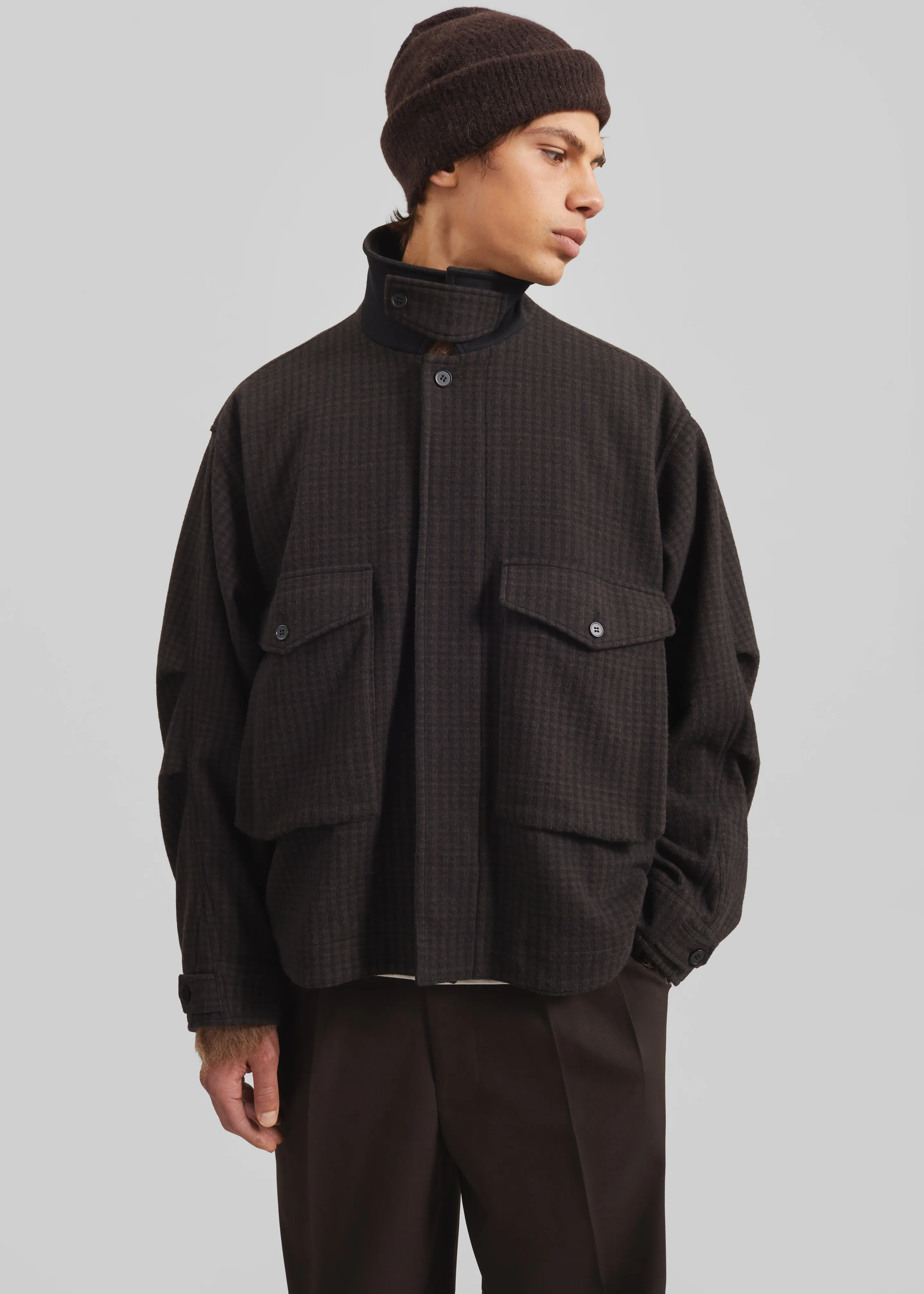 Dashiell Boxy Jacket - Black/Brown sold by Frankie Shop product image thumbnail 5