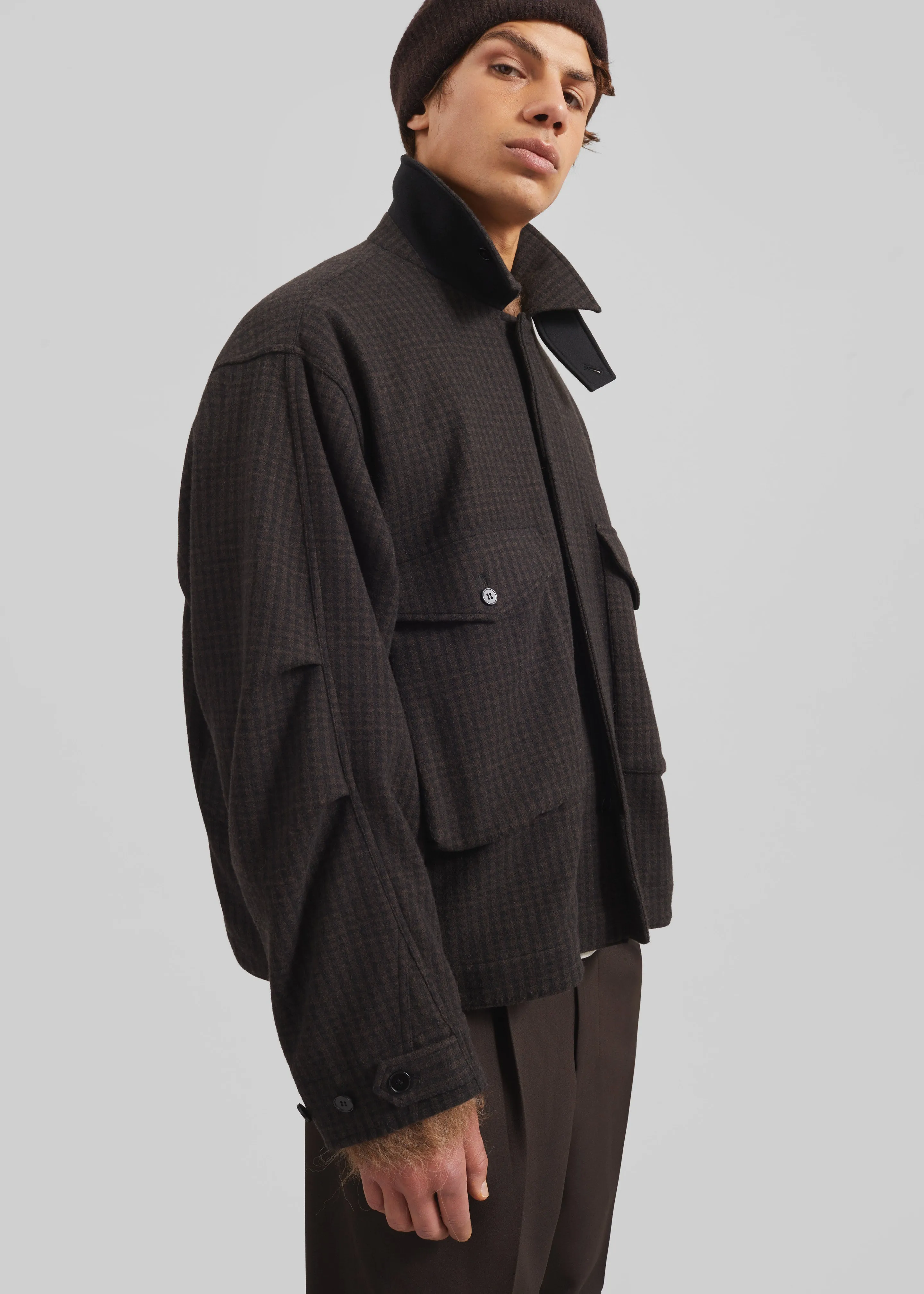 Dashiell Boxy Jacket - Black/Brown sold by Frankie Shop product image thumbnail 2