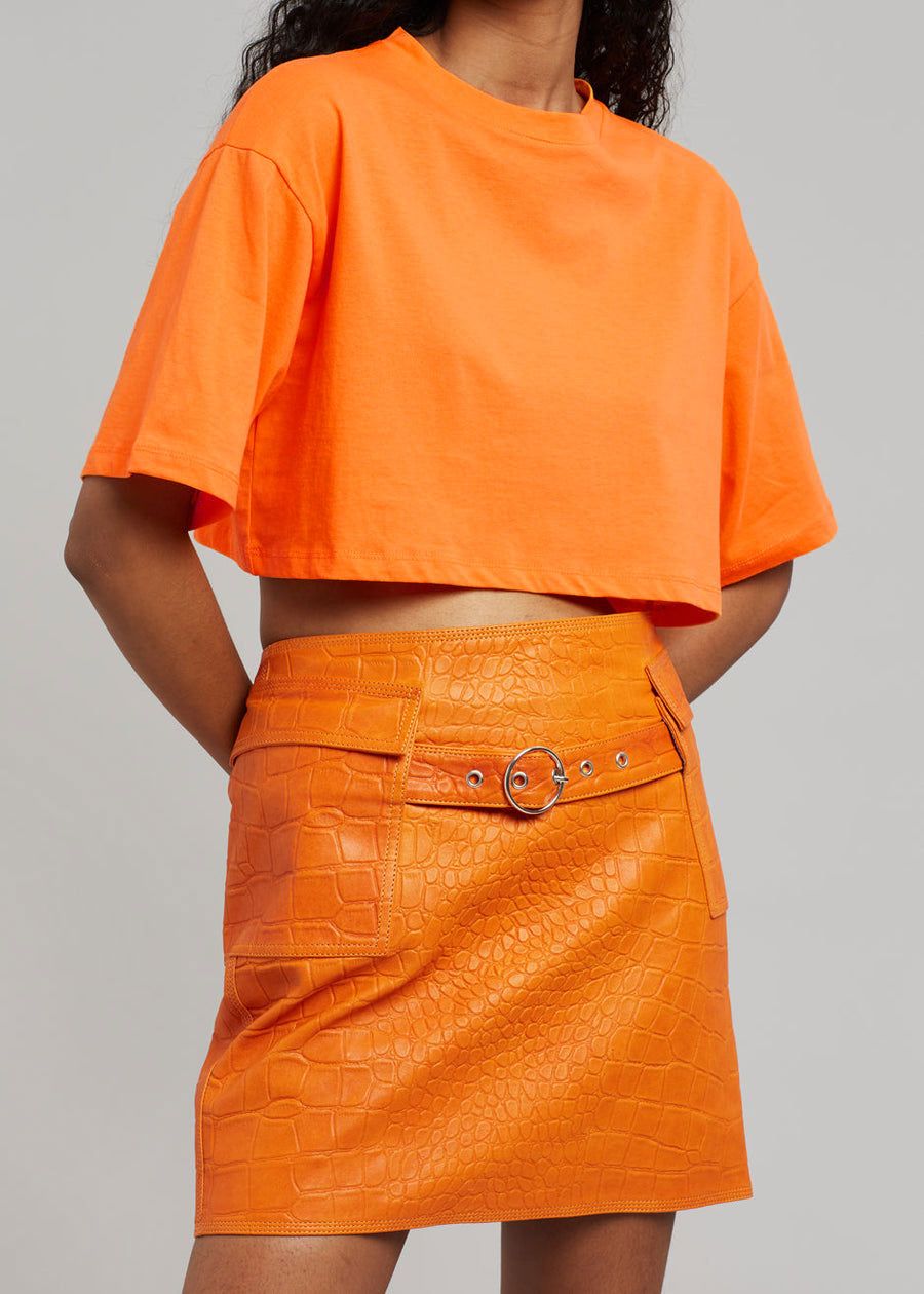 Karina Cropped T-Shirt - Orange sold by Frankie Shop product image thumbnail 5