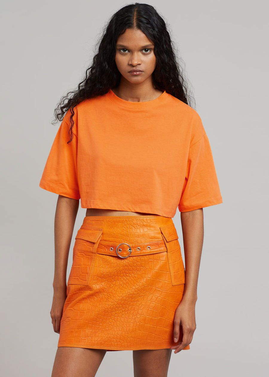 Karina Cropped T-Shirt - Orange sold by Frankie Shop product image thumbnail 3
