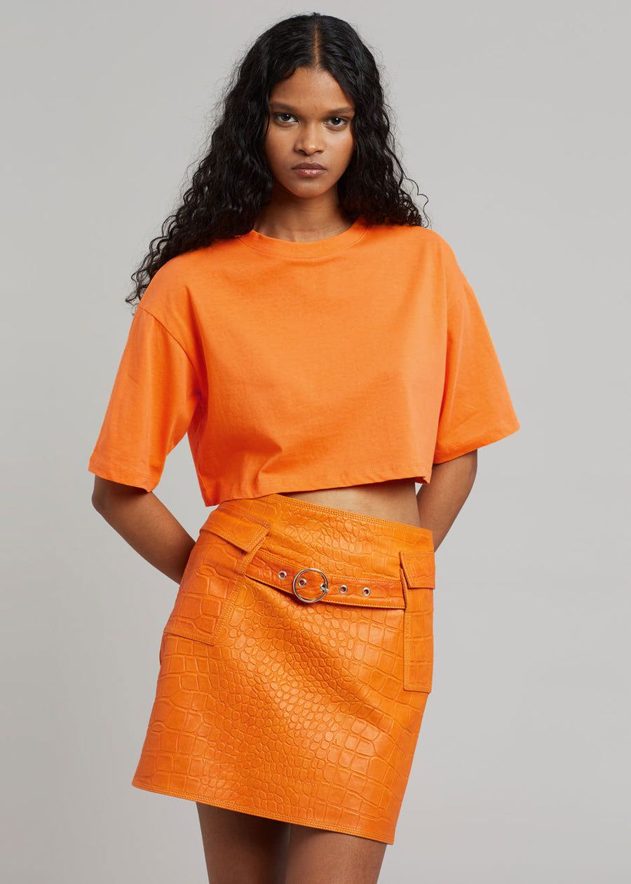 Karina Cropped T-Shirt - Orange sold by Frankie Shop product image thumbnail 4