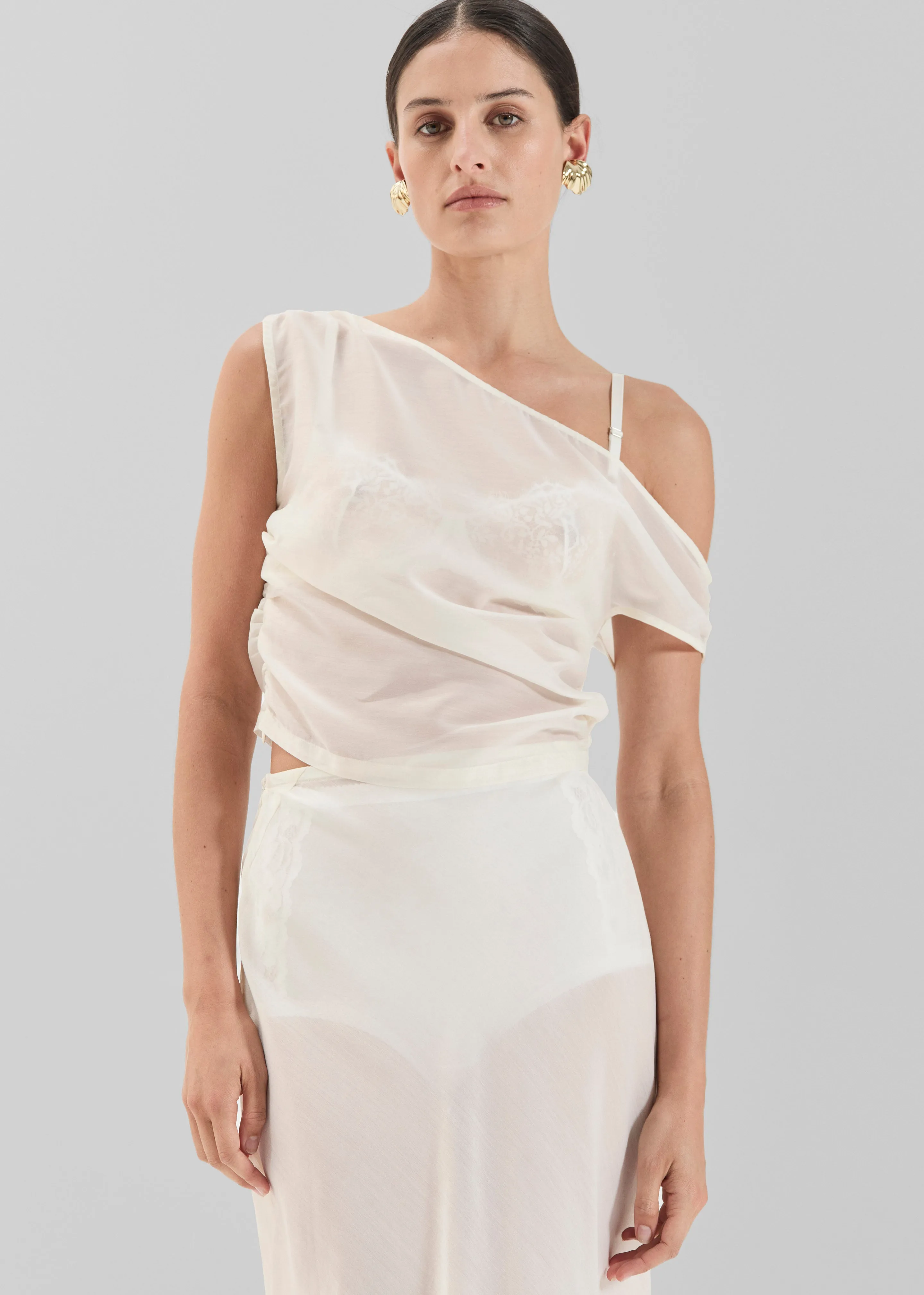 Solaqua Genevieve Top - Ivory sold by Frankie Shop