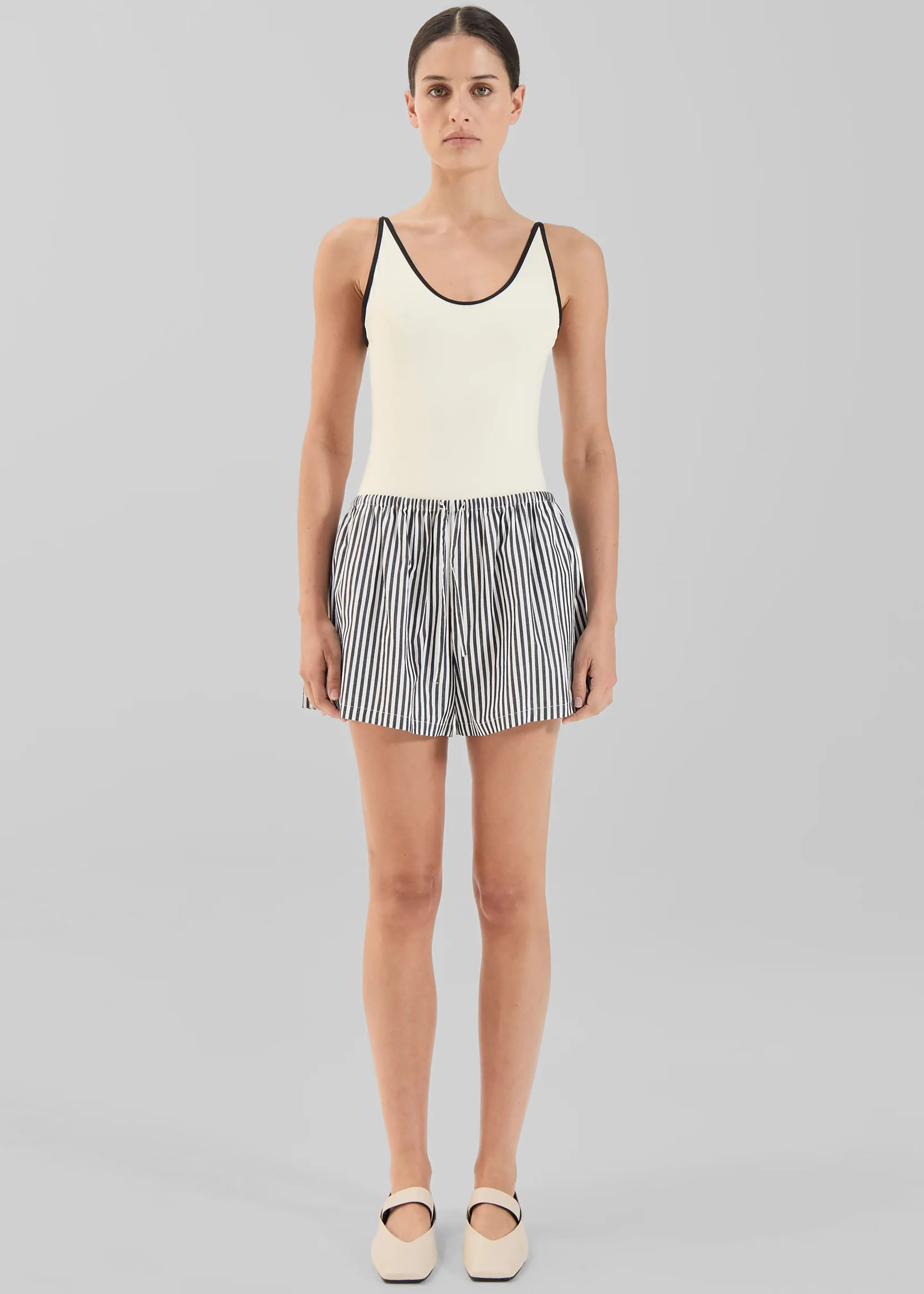 Solaqua Beau Shorts - Noir Stripe sold by Frankie Shop product image thumbnail 4